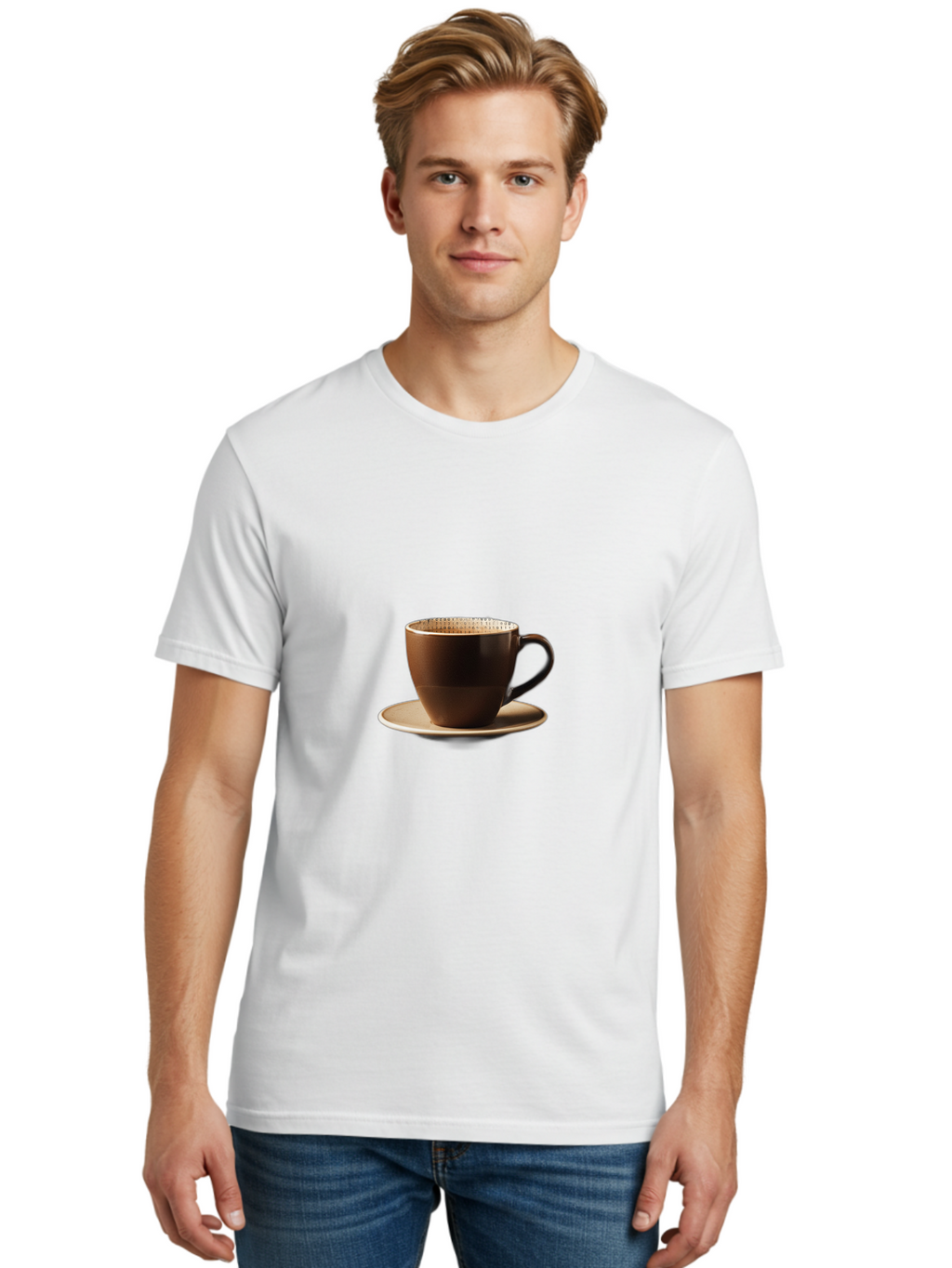 Coffee-Cup Men'S Graphic Tee, 100% Cotton, Comfortable Casual Summer Wear, Machine Washable, Vintage Camera, Old Camera, Antique Camera, Black Camera, Classic Photography, Photography Equipment, Nostalgic Device, Film Camera, Camera Art Bao250