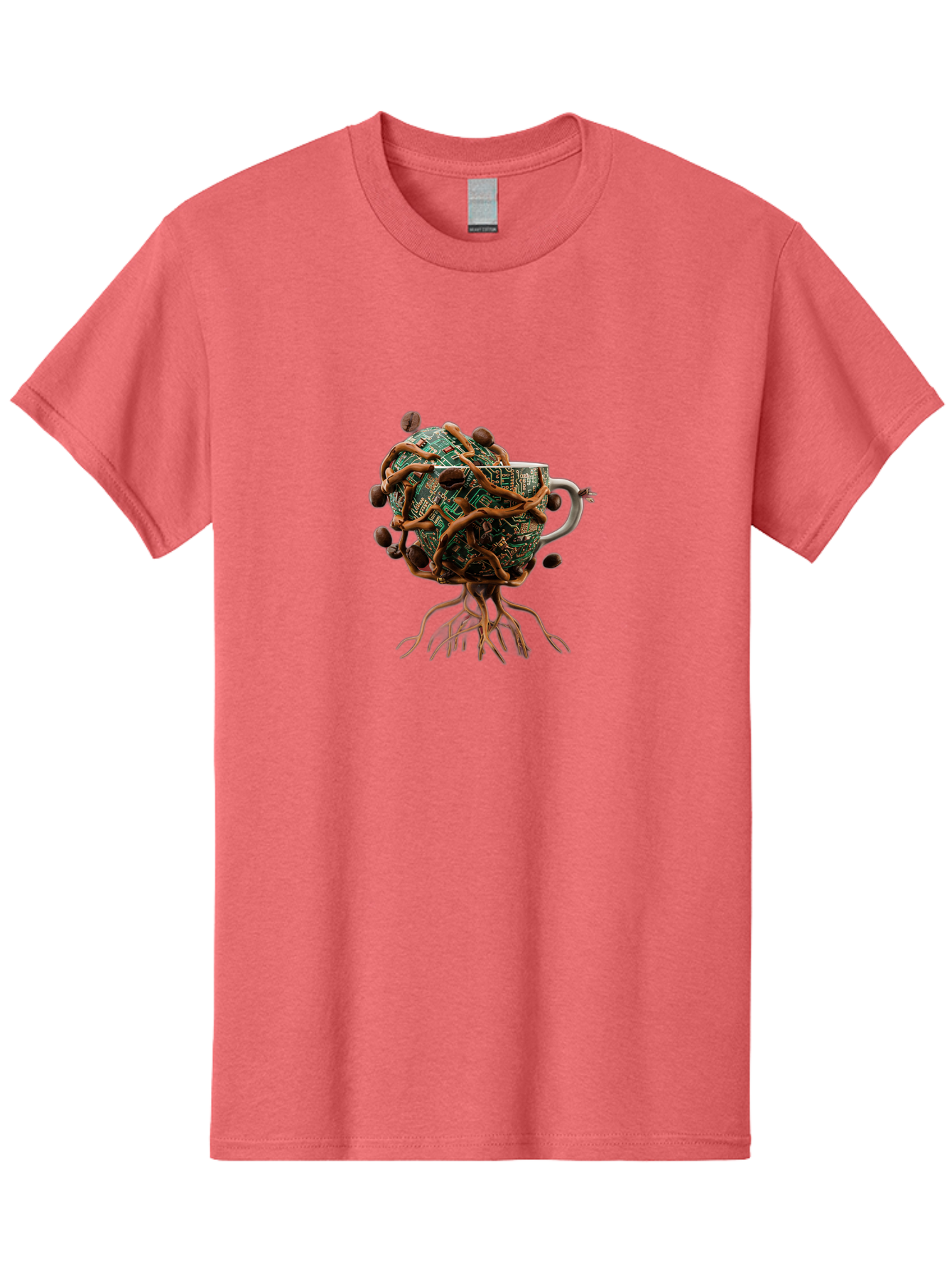 Coffee-Mug-Circuit-Sprouts Men'S Graphic Tee, 100% Cotton, Comfortable Casual Summer Wear, Machine Washable, Vintage Camera, Old Camera, Antique Camera, Black Camera, Classic Photography, Photography Equipment, Nostalgic Device, Film Camera, Bao251