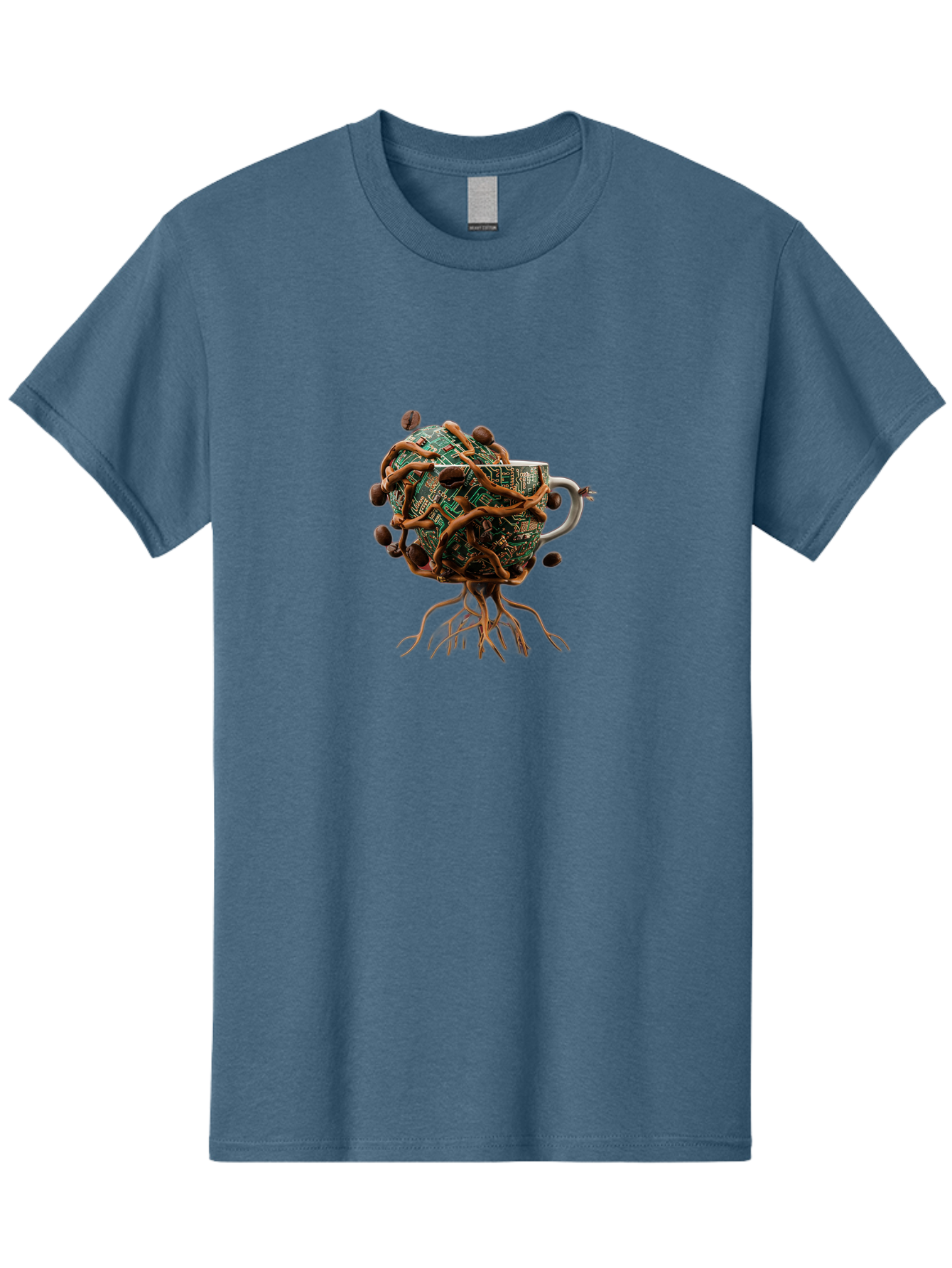 Coffee-Mug-Circuit-Sprouts Men'S Graphic Tee, 100% Cotton, Comfortable Casual Summer Wear, Machine Washable, Vintage Camera, Old Camera, Antique Camera, Black Camera, Classic Photography, Photography Equipment, Nostalgic Device, Film Camera, Bao251