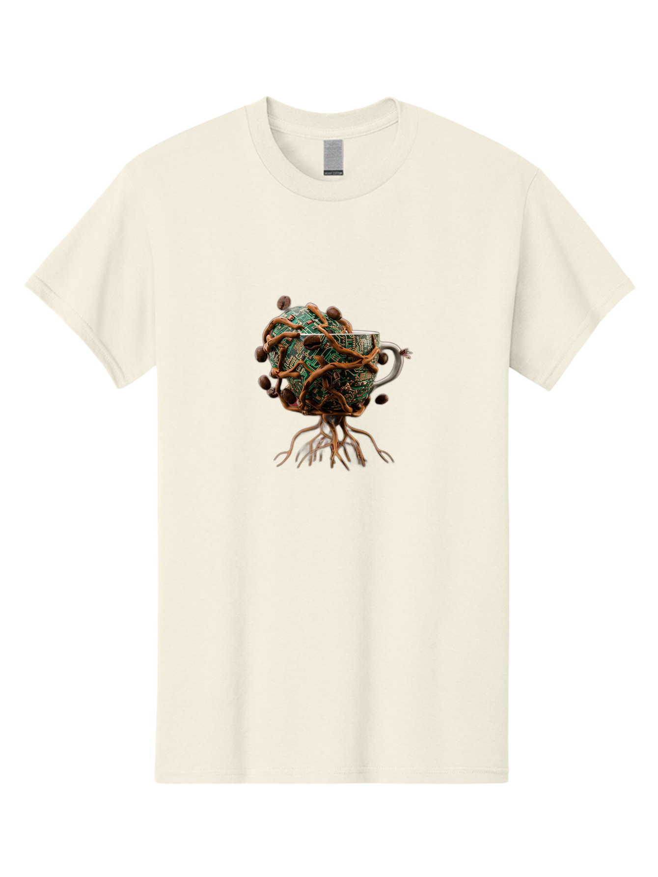 Coffee-Mug-Circuit-Sprouts Men'S Graphic Tee, 100% Cotton, Comfortable Casual Summer Wear, Machine Washable, Vintage Camera, Old Camera, Antique Camera, Black Camera, Classic Photography, Photography Equipment, Nostalgic Device, Film Camera, Bao251
