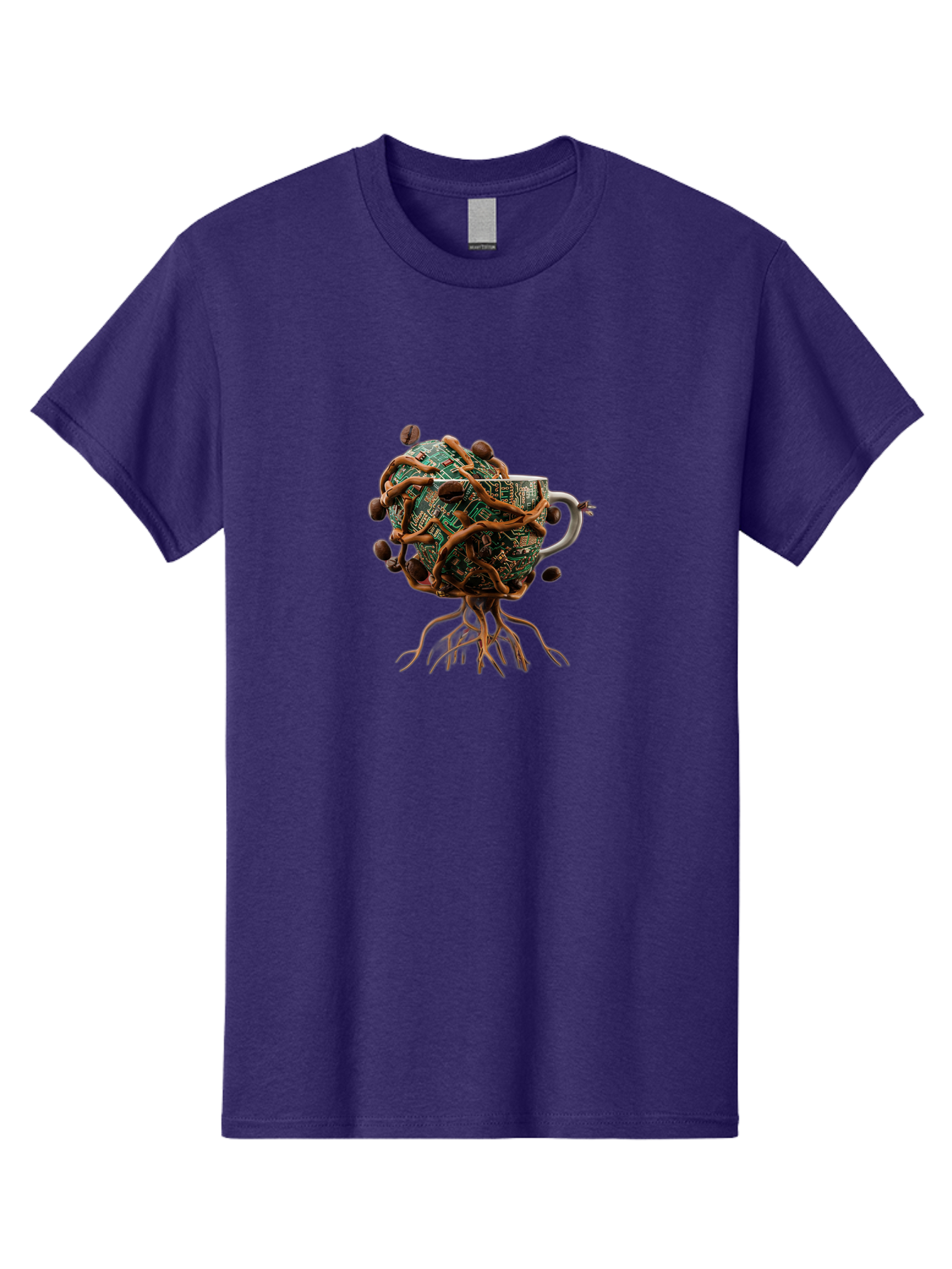 Coffee-Mug-Circuit-Sprouts Men'S Graphic Tee, 100% Cotton, Comfortable Casual Summer Wear, Machine Washable, Vintage Camera, Old Camera, Antique Camera, Black Camera, Classic Photography, Photography Equipment, Nostalgic Device, Film Camera, Bao251