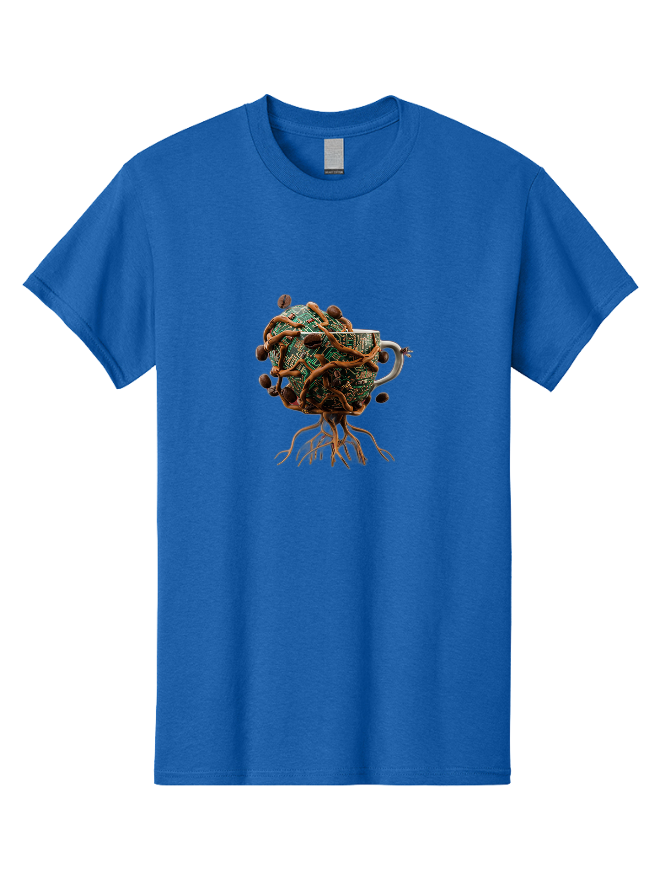 Coffee-Mug-Circuit-Sprouts Men'S Graphic Tee, 100% Cotton, Comfortable Casual Summer Wear, Machine Washable, Vintage Camera, Old Camera, Antique Camera, Black Camera, Classic Photography, Photography Equipment, Nostalgic Device, Film Camera, Bao251