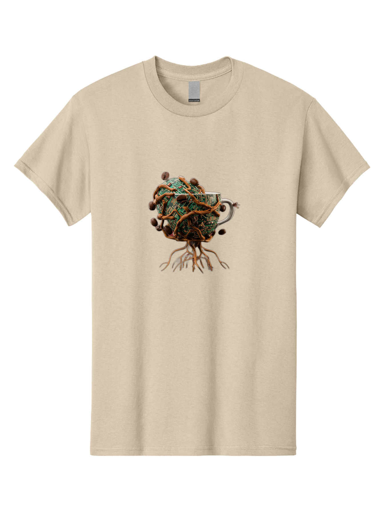 Coffee-Mug-Circuit-Sprouts Men'S Graphic Tee, 100% Cotton, Comfortable Casual Summer Wear, Machine Washable, Vintage Camera, Old Camera, Antique Camera, Black Camera, Classic Photography, Photography Equipment, Nostalgic Device, Film Camera, Bao251