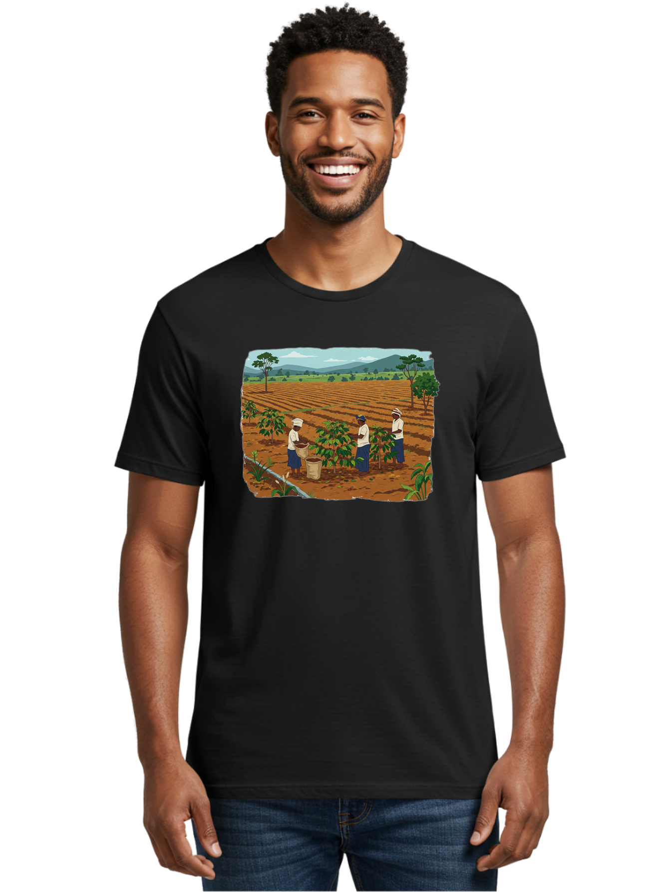 Coffee-Plantation-Workers Men'S Graphic Tee, 100% Cotton, Comfortable Casual Summer Wear, Machine Washable, Vintage Camera, Old Camera, Antique Camera, Black Camera, Classic Photography, Photography Equipment, Nostalgic Device, Film Camera, Bao252