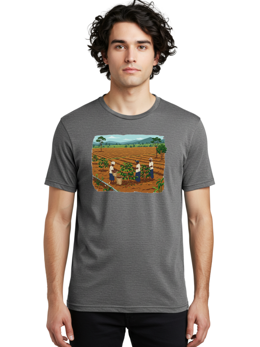 Coffee-Plantation-Workers Men'S Graphic Tee, 100% Cotton, Comfortable Casual Summer Wear, Machine Washable, Vintage Camera, Old Camera, Antique Camera, Black Camera, Classic Photography, Photography Equipment, Nostalgic Device, Film Camera, Bao252
