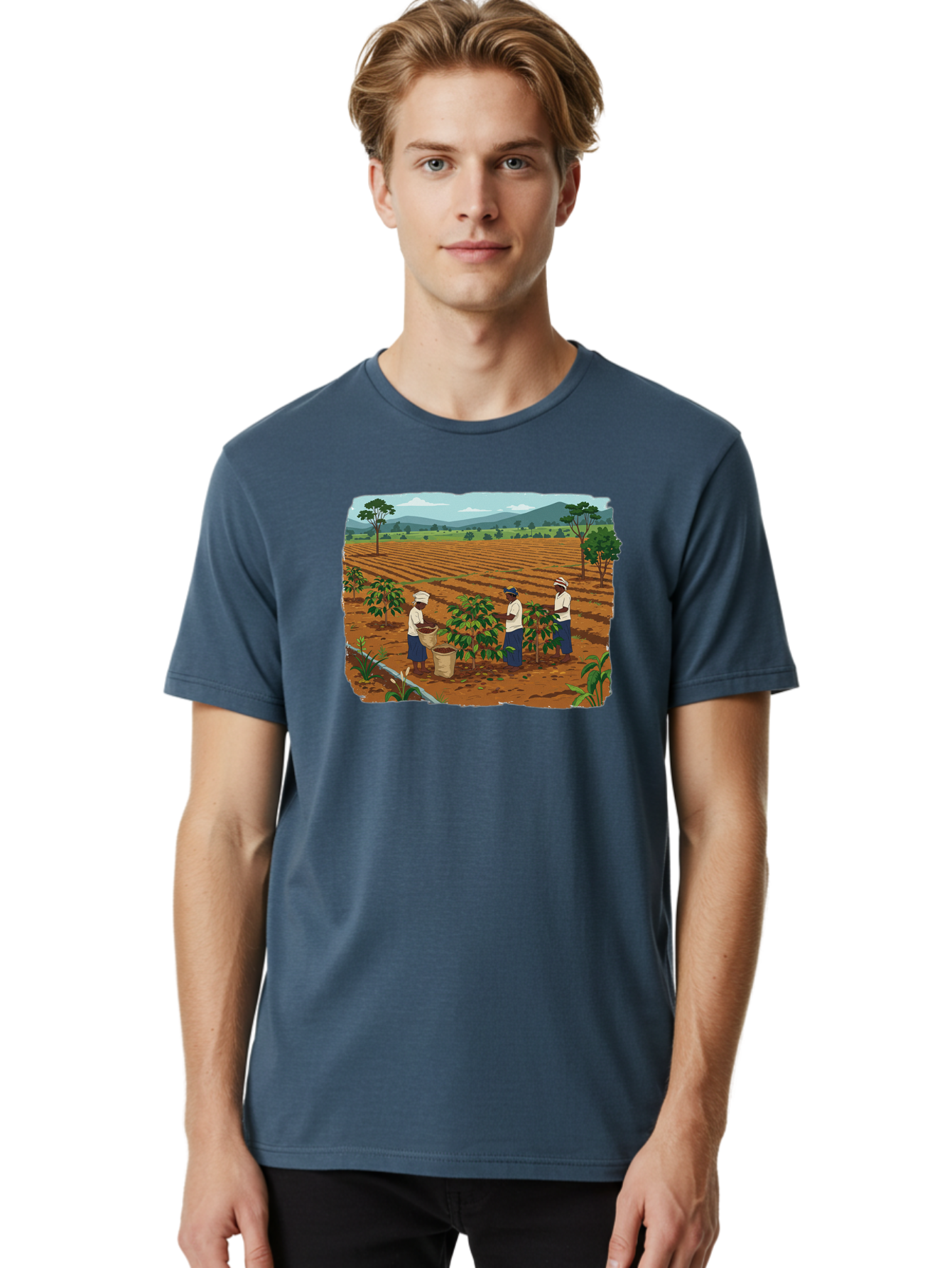 Coffee-Plantation-Workers Men'S Graphic Tee, 100% Cotton, Comfortable Casual Summer Wear, Machine Washable, Vintage Camera, Old Camera, Antique Camera, Black Camera, Classic Photography, Photography Equipment, Nostalgic Device, Film Camera, Bao252