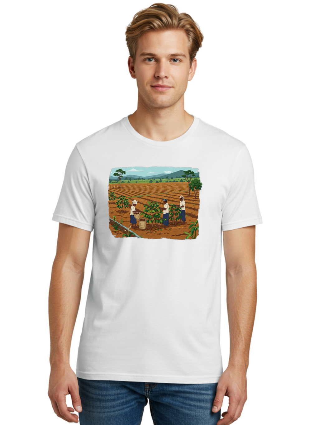 Coffee-Plantation-Workers Men'S Graphic Tee, 100% Cotton, Comfortable Casual Summer Wear, Machine Washable, Vintage Camera, Old Camera, Antique Camera, Black Camera, Classic Photography, Photography Equipment, Nostalgic Device, Film Camera, Bao252