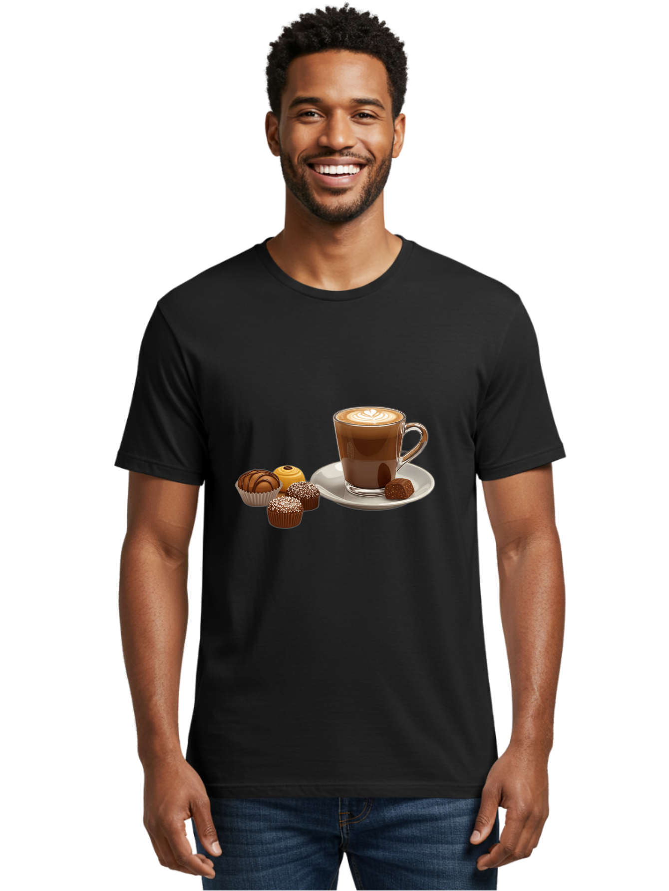 Coffee-With-Truffles Men'S Graphic Tee, 100% Cotton, Comfortable Casual Summer Wear, Machine Washable, Vintage Camera, Old Camera, Antique Camera, Black Camera, Classic Photography, Photography Equipment, Nostalgic Device, Film Camera, Bao253