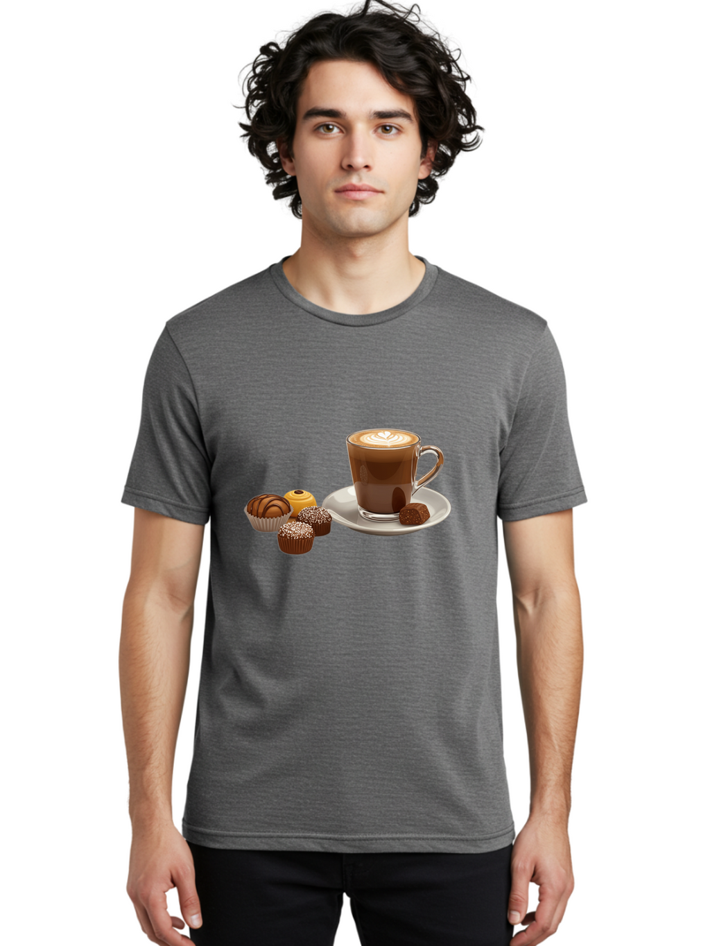 Coffee-With-Truffles Men'S Graphic Tee, 100% Cotton, Comfortable Casual Summer Wear, Machine Washable, Vintage Camera, Old Camera, Antique Camera, Black Camera, Classic Photography, Photography Equipment, Nostalgic Device, Film Camera, Bao253