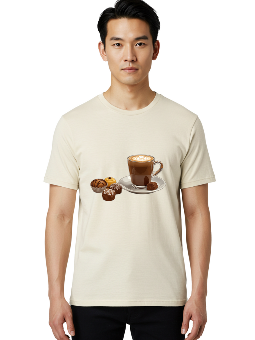 Coffee-With-Truffles Men'S Graphic Tee, 100% Cotton, Comfortable Casual Summer Wear, Machine Washable, Vintage Camera, Old Camera, Antique Camera, Black Camera, Classic Photography, Photography Equipment, Nostalgic Device, Film Camera, Bao253
