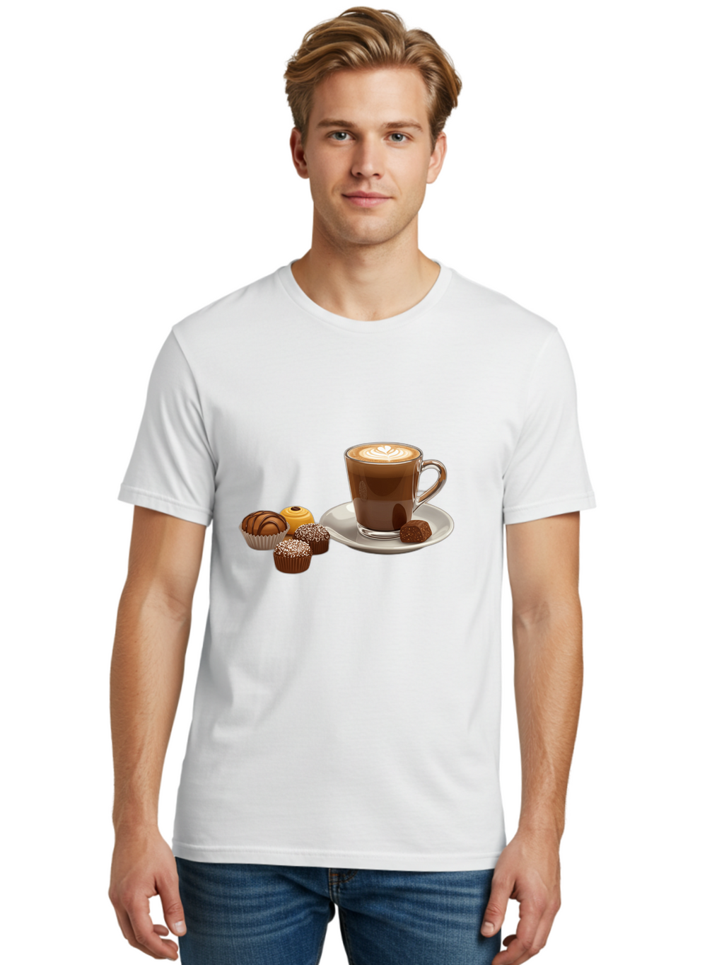 Coffee-With-Truffles Men'S Graphic Tee, 100% Cotton, Comfortable Casual Summer Wear, Machine Washable, Vintage Camera, Old Camera, Antique Camera, Black Camera, Classic Photography, Photography Equipment, Nostalgic Device, Film Camera, Bao253