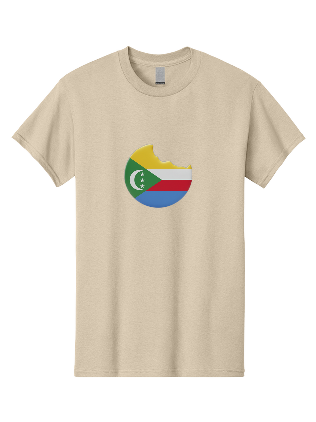 Comoros-Flag-Cookie Men'S Graphic Tee, 100% Cotton, Comfortable Casual Summer Wear, Machine Washable, Vintage Camera, Old Camera, Antique Camera, Black Camera, Classic Photography, Photography Equipment, Nostalgic Device, Film Camera, Bao259