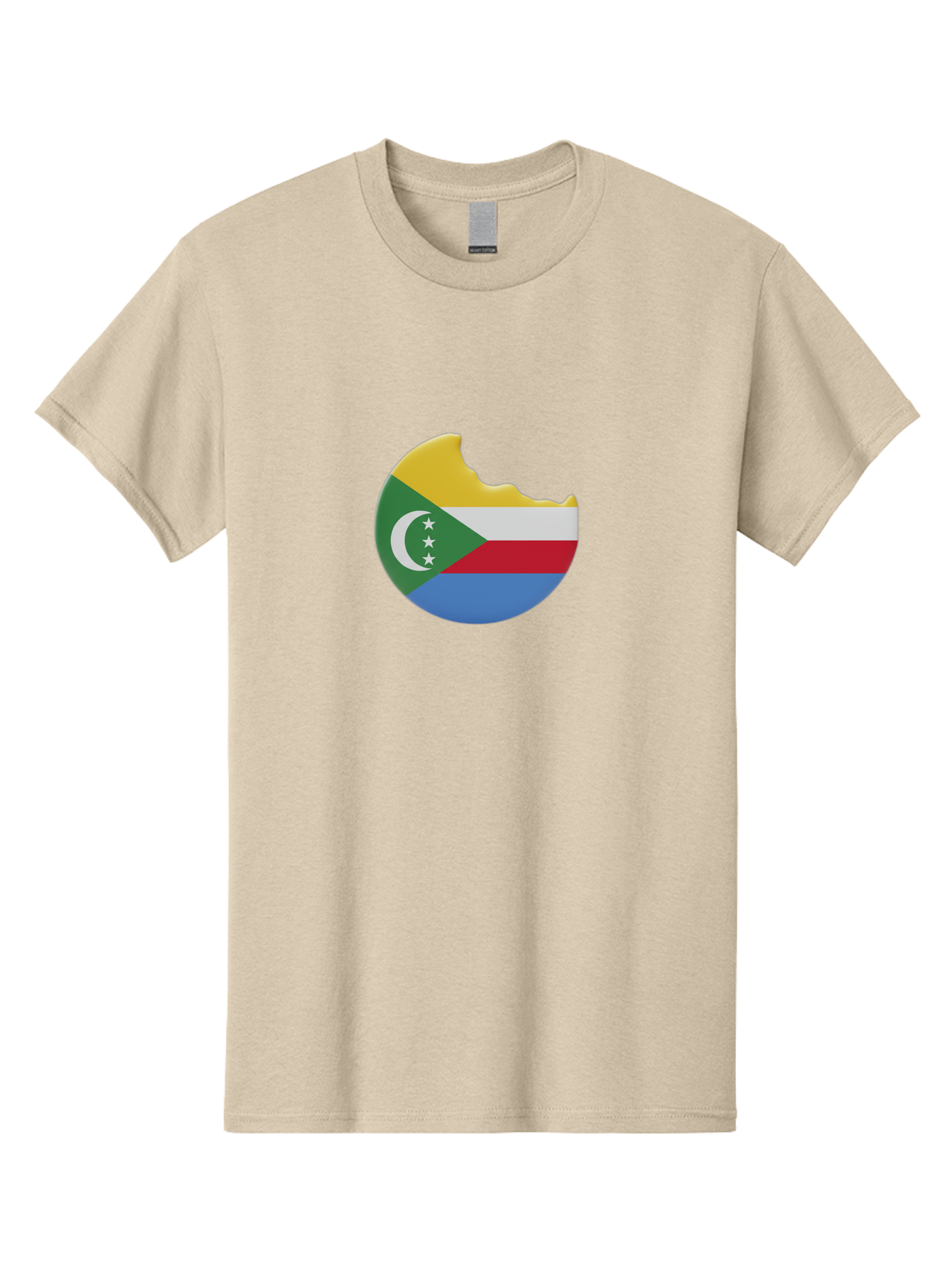 Comoros-Flag-Cookie Men'S Graphic Tee, 100% Cotton, Comfortable Casual Summer Wear, Machine Washable, Vintage Camera, Old Camera, Antique Camera, Black Camera, Classic Photography, Photography Equipment, Nostalgic Device, Film Camera, Bao259