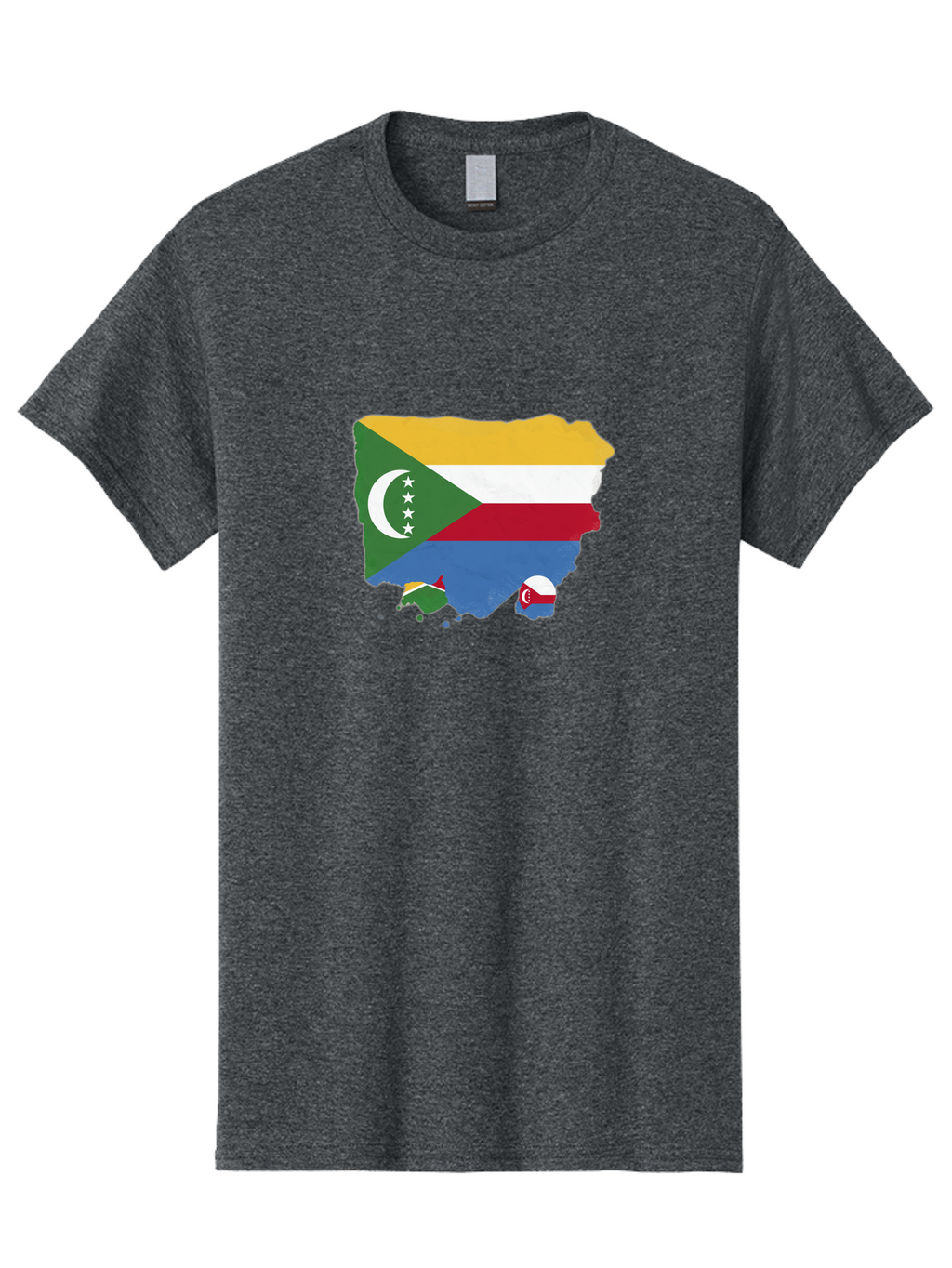 Comoros-Map-With-Flag Men'S Graphic Tee, 100% Cotton, Comfortable Casual Summer Wear, Machine Washable, Vintage Camera, Old Camera, Antique Camera, Black Camera, Classic Photography, Photography Equipment, Nostalgic Device, Film Camera, Bao260
