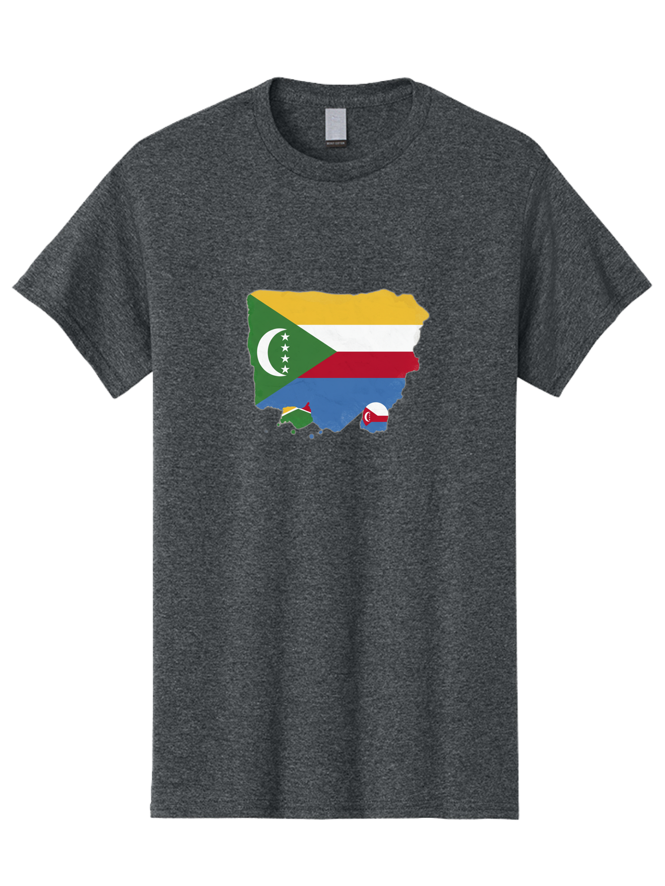 Comoros-Map-With-Flag Men'S Graphic Tee, 100% Cotton, Comfortable Casual Summer Wear, Machine Washable, Vintage Camera, Old Camera, Antique Camera, Black Camera, Classic Photography, Photography Equipment, Nostalgic Device, Film Camera, Bao260
