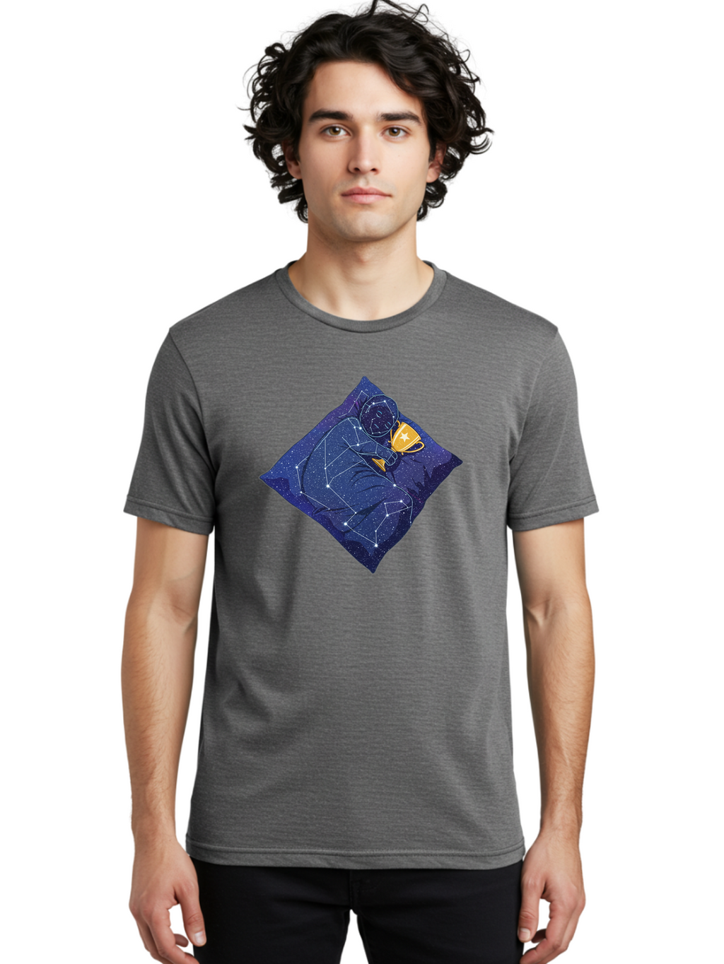 Constellation-Man Men'S Graphic Tee, 100% Cotton, Comfortable Casual Summer Wear, Machine Washable, Vintage Camera, Old Camera, Antique Camera, Black Camera, Classic Photography, Photography Equipment, Nostalgic Device, Film Camera, Camera Art Bao263