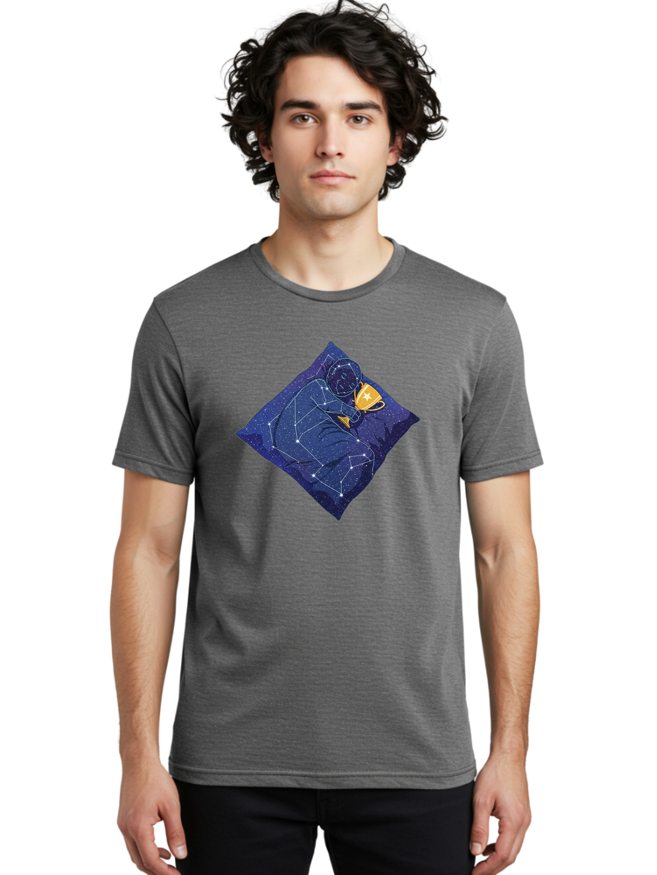 Constellation-Man Men'S Graphic Tee, 100% Cotton, Comfortable Casual Summer Wear, Machine Washable, Vintage Camera, Old Camera, Antique Camera, Black Camera, Classic Photography, Photography Equipment, Nostalgic Device, Film Camera, Camera Art Bao263
