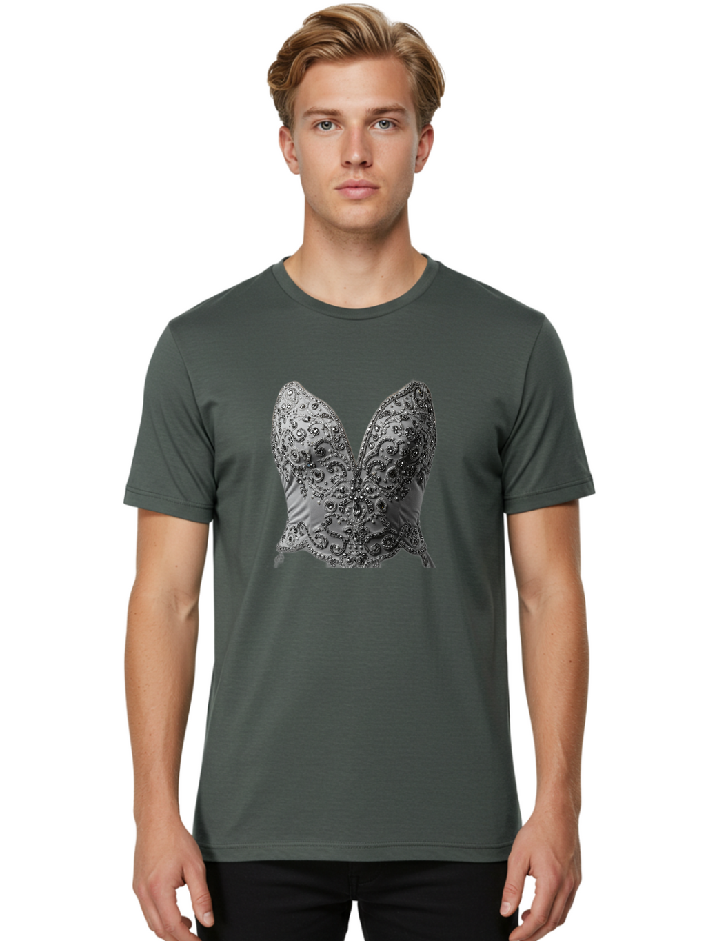 Corset-Bustier Men'S Graphic Tee, 100% Cotton, Comfortable Casual Summer Wear, Machine Washable, Vintage Camera, Old Camera, Antique Camera, Black Camera, Classic Photography, Photography Equipment, Nostalgic Device, Film Camera, Camera Art Bao264