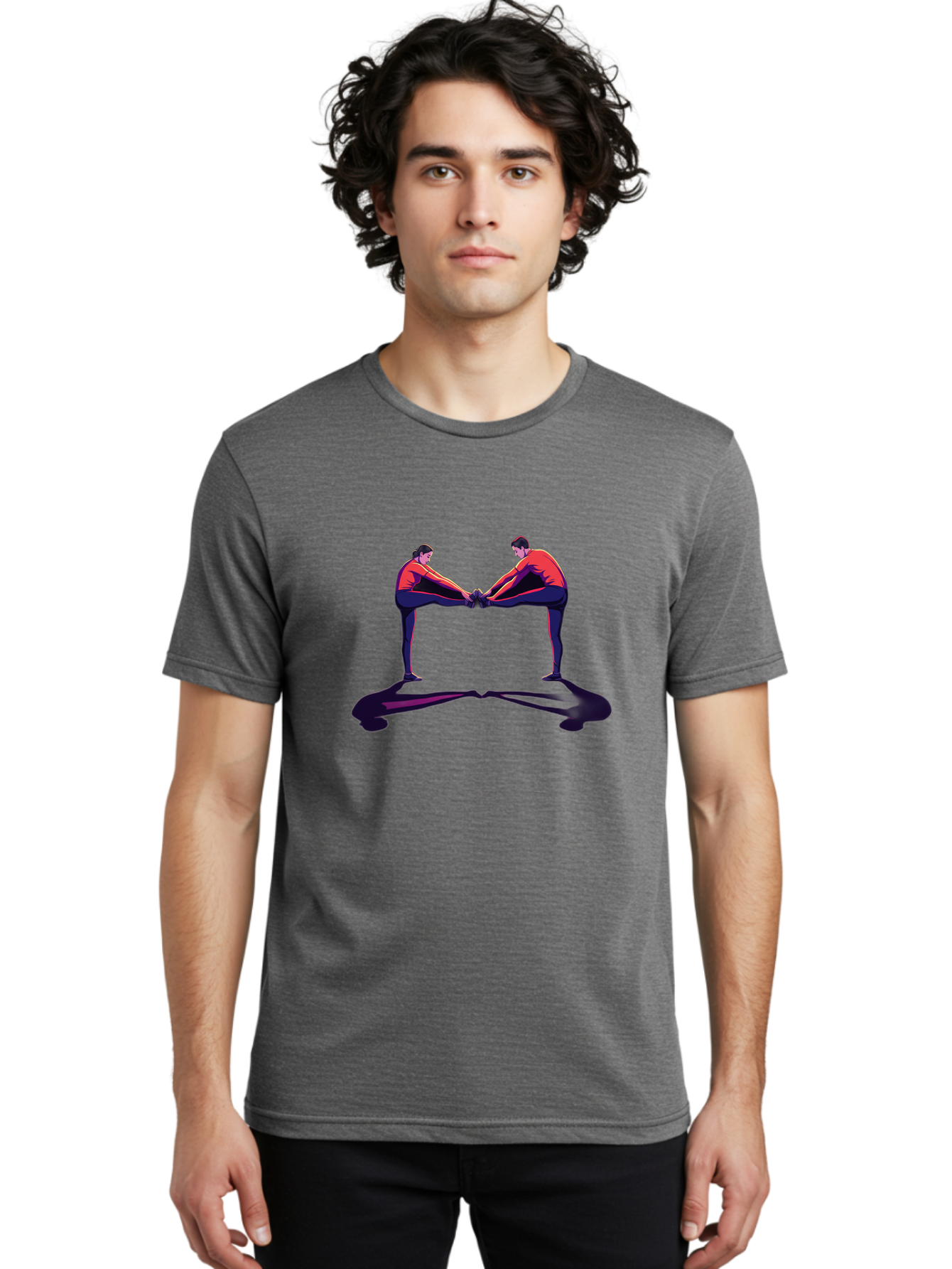 Couple-Doing-Handstand Men'S Graphic Tee, 100% Cotton, Comfortable Casual Summer Wear, Machine Washable, Vintage Camera, Old Camera, Antique Camera, Black Camera, Classic Photography, Photography Equipment, Nostalgic Device, Film Camera, Bao265