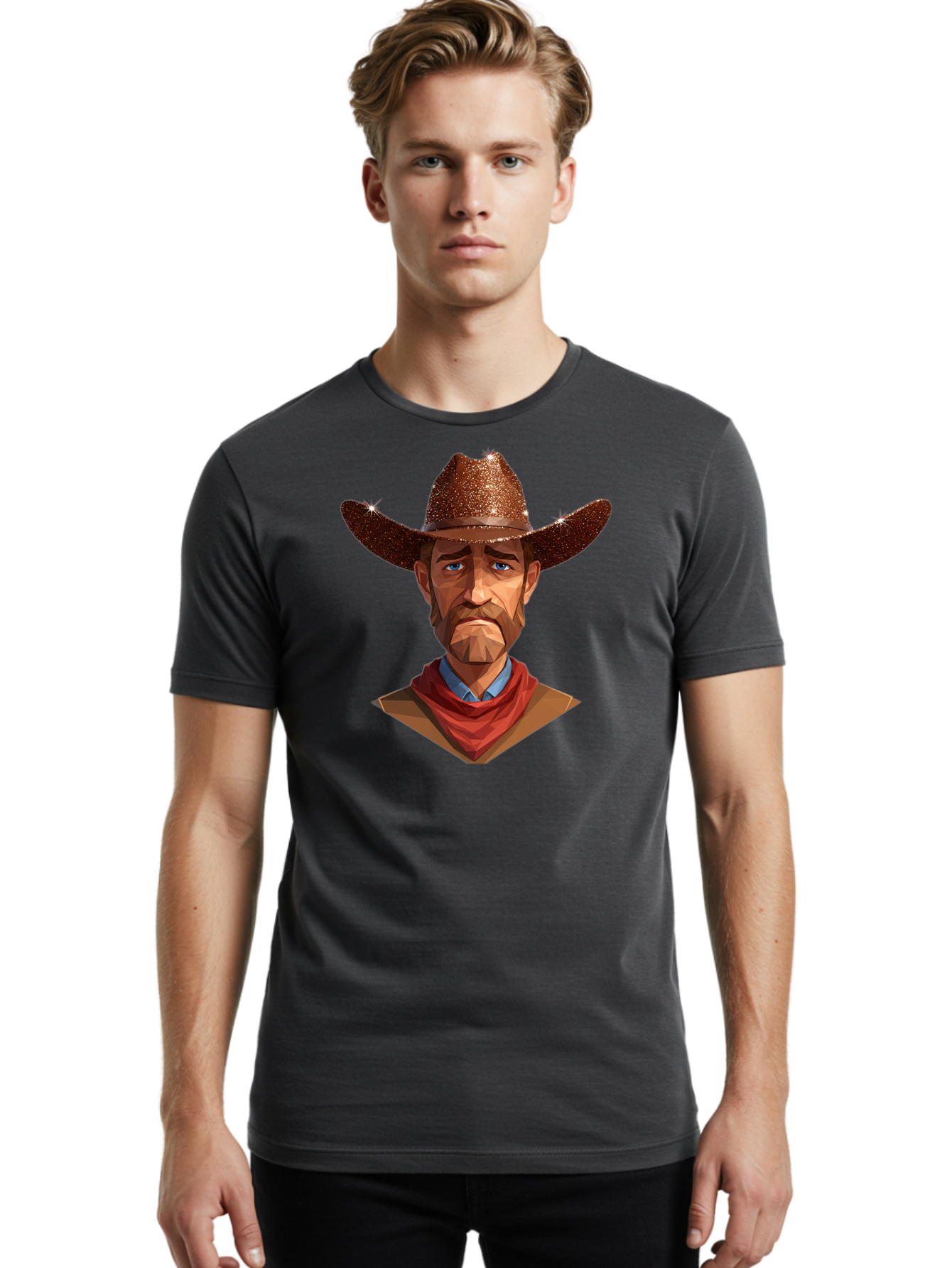 Cowboy-1 Men'S Graphic Tee, 100% Cotton, Comfortable Casual Summer Wear, Machine Washable, Vintage Camera, Old Camera, Antique Camera, Black Camera, Classic Photography, Photography Equipment, Nostalgic Device, Film Camera, Camera Art Bao266