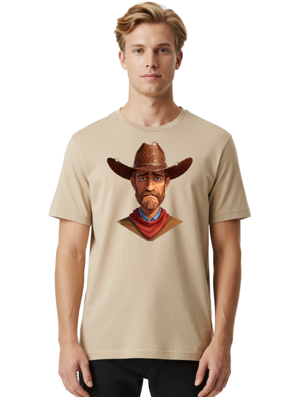 Cowboy-1 Men'S Graphic Tee, 100% Cotton, Comfortable Casual Summer Wear, Machine Washable, Vintage Camera, Old Camera, Antique Camera, Black Camera, Classic Photography, Photography Equipment, Nostalgic Device, Film Camera, Camera Art Bao266