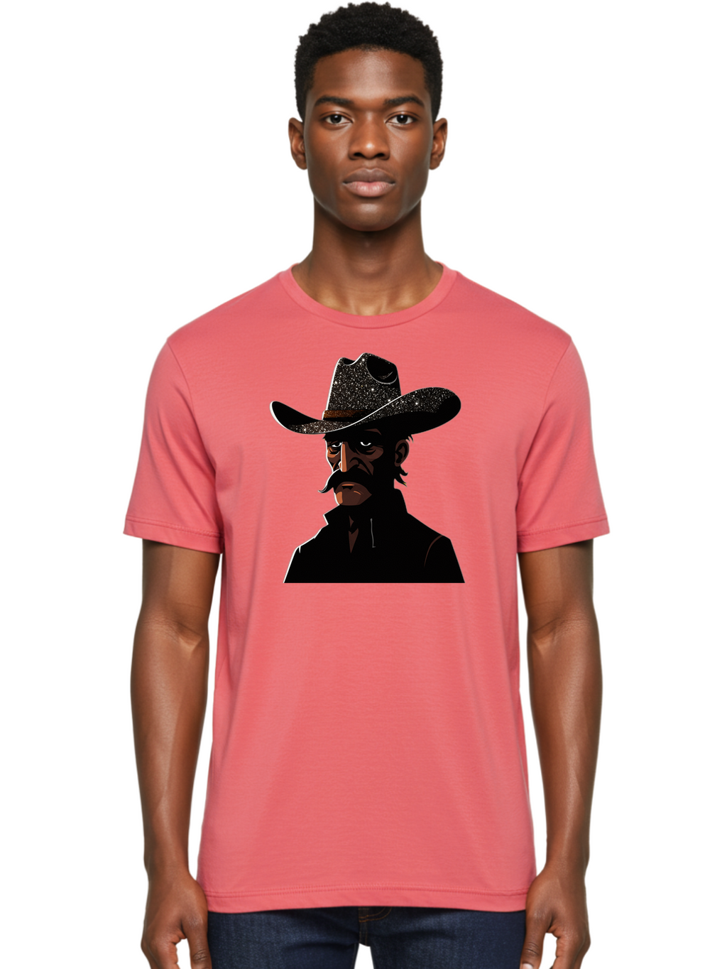 Cowboy-2 Men'S Graphic Tee, 100% Cotton, Comfortable Casual Summer Wear, Machine Washable, Vintage Camera, Old Camera, Antique Camera, Black Camera, Classic Photography, Photography Equipment, Nostalgic Device, Film Camera, Camera Art Bao267