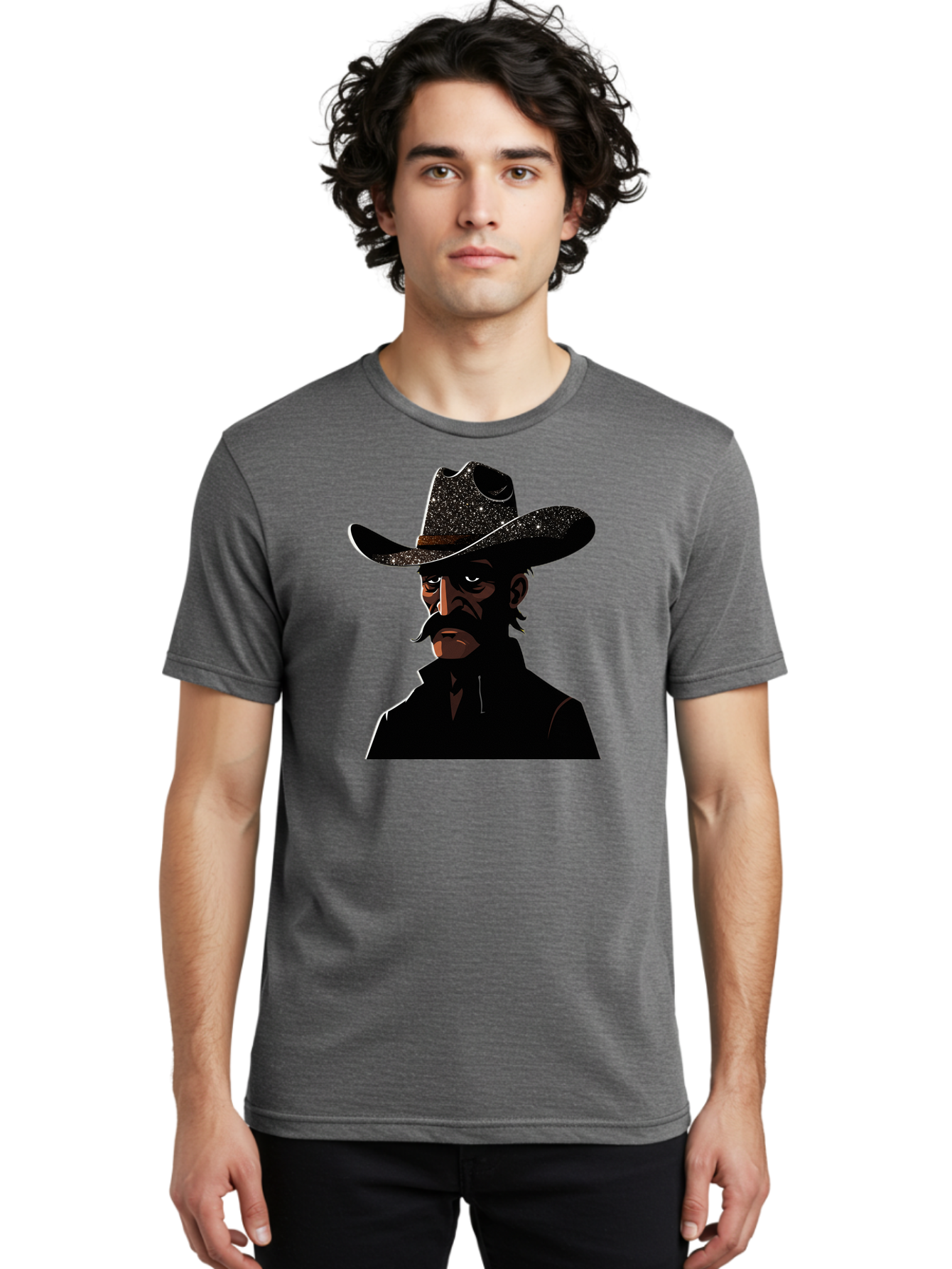 Cowboy-2 Men'S Graphic Tee, 100% Cotton, Comfortable Casual Summer Wear, Machine Washable, Vintage Camera, Old Camera, Antique Camera, Black Camera, Classic Photography, Photography Equipment, Nostalgic Device, Film Camera, Camera Art Bao267