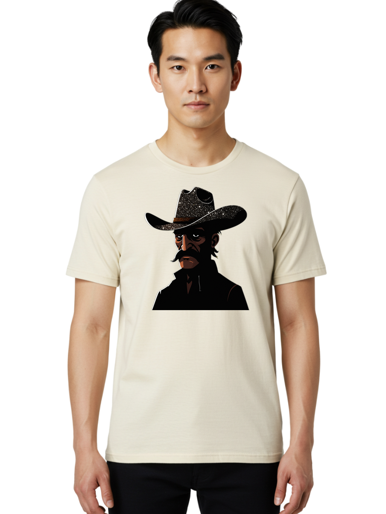 Cowboy-2 Men'S Graphic Tee, 100% Cotton, Comfortable Casual Summer Wear, Machine Washable, Vintage Camera, Old Camera, Antique Camera, Black Camera, Classic Photography, Photography Equipment, Nostalgic Device, Film Camera, Camera Art Bao267