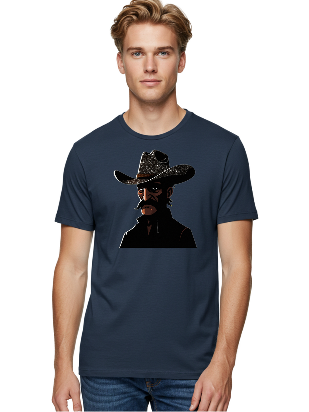 Cowboy-2 Men'S Graphic Tee, 100% Cotton, Comfortable Casual Summer Wear, Machine Washable, Vintage Camera, Old Camera, Antique Camera, Black Camera, Classic Photography, Photography Equipment, Nostalgic Device, Film Camera, Camera Art Bao267