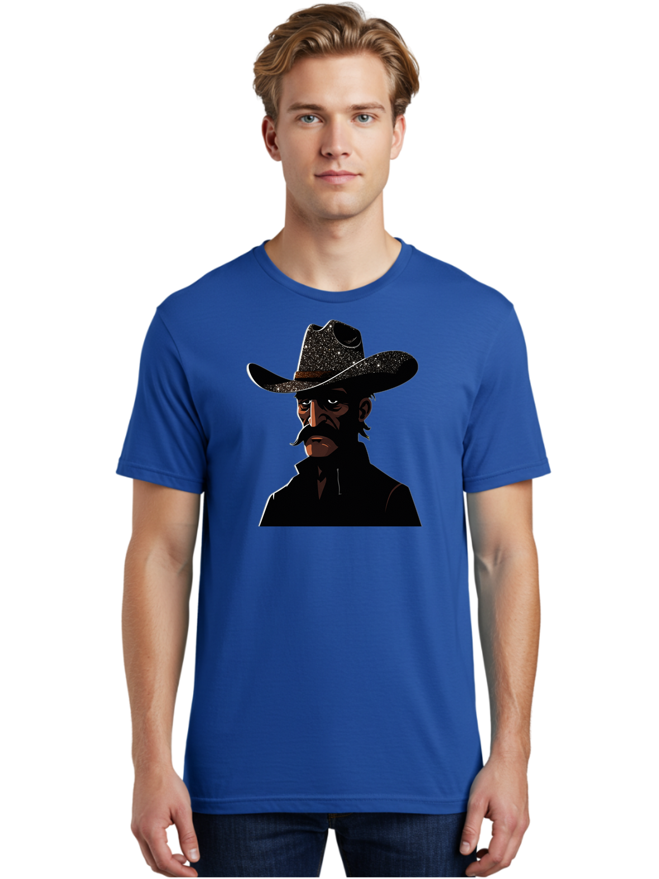 Cowboy-2 Men'S Graphic Tee, 100% Cotton, Comfortable Casual Summer Wear, Machine Washable, Vintage Camera, Old Camera, Antique Camera, Black Camera, Classic Photography, Photography Equipment, Nostalgic Device, Film Camera, Camera Art Bao267