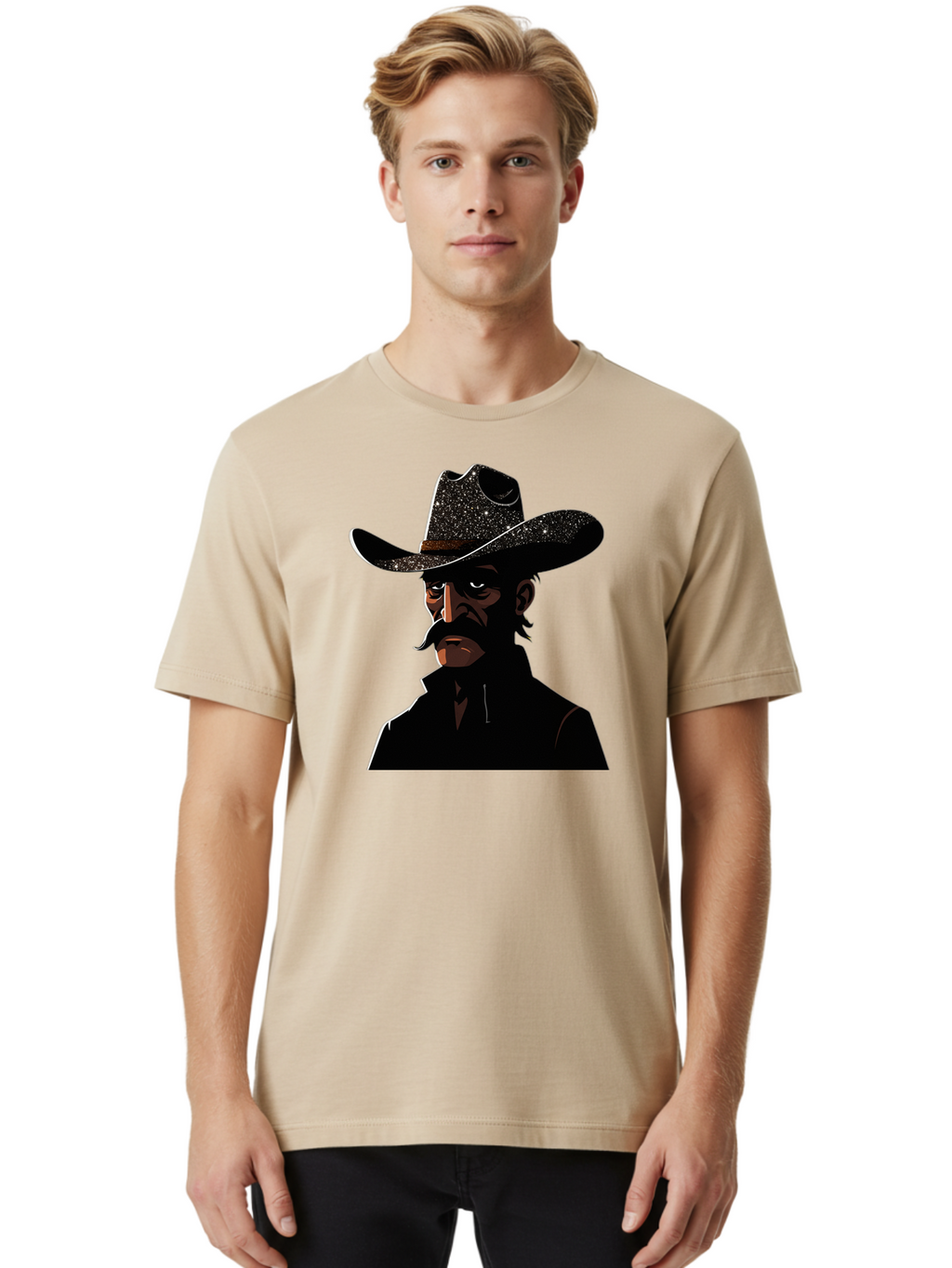 Cowboy-2 Men'S Graphic Tee, 100% Cotton, Comfortable Casual Summer Wear, Machine Washable, Vintage Camera, Old Camera, Antique Camera, Black Camera, Classic Photography, Photography Equipment, Nostalgic Device, Film Camera, Camera Art Bao267