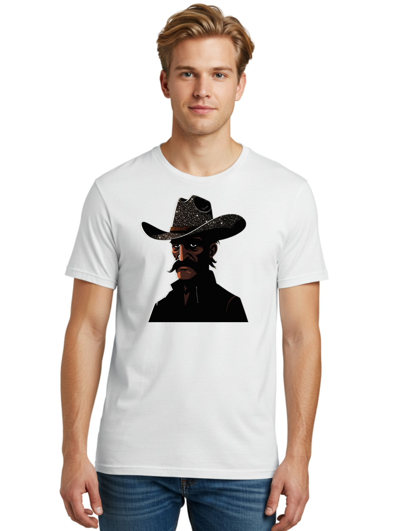 Cowboy-2 Men'S Graphic Tee, 100% Cotton, Comfortable Casual Summer Wear, Machine Washable, Vintage Camera, Old Camera, Antique Camera, Black Camera, Classic Photography, Photography Equipment, Nostalgic Device, Film Camera, Camera Art Bao267