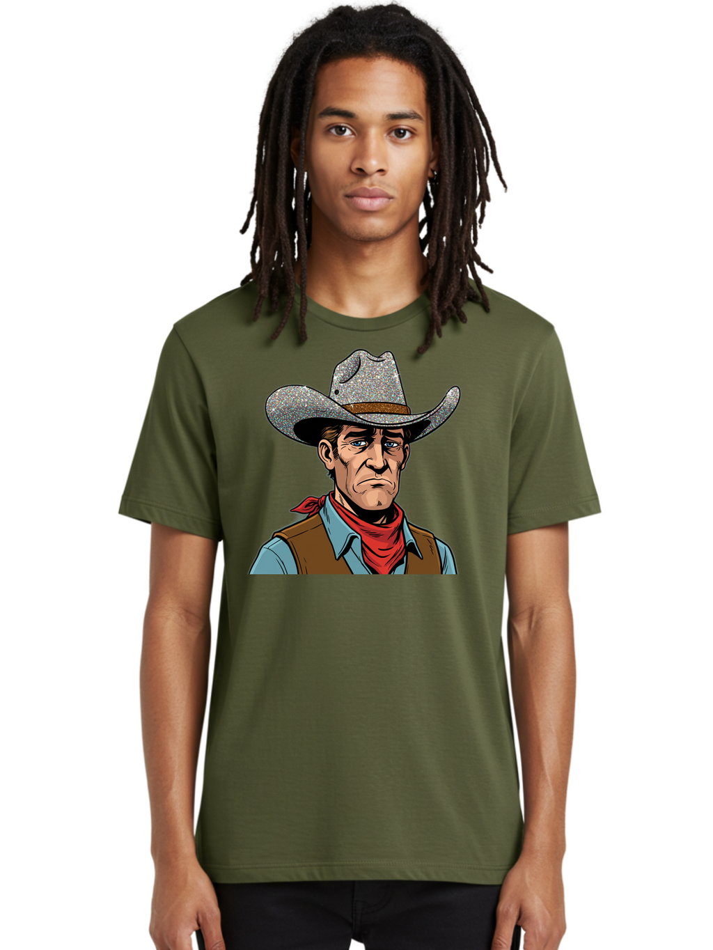 Cowboy-3 Men'S Graphic Tee, 100% Cotton, Comfortable Casual Summer Wear, Machine Washable, Vintage Camera, Old Camera, Antique Camera, Black Camera, Classic Photography, Photography Equipment, Nostalgic Device, Film Camera, Camera Art Bao268