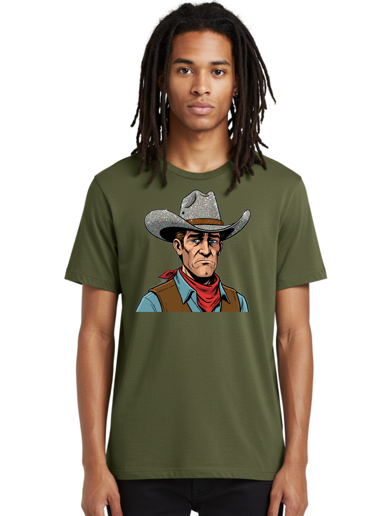 Cowboy-3 Men'S Graphic Tee, 100% Cotton, Comfortable Casual Summer Wear, Machine Washable, Vintage Camera, Old Camera, Antique Camera, Black Camera, Classic Photography, Photography Equipment, Nostalgic Device, Film Camera, Camera Art Bao268