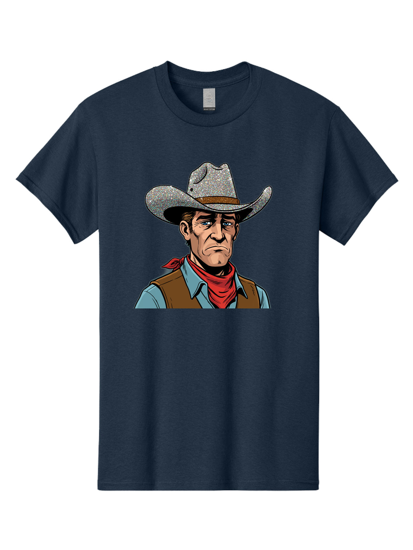 Cowboy-3 Men'S Graphic Tee, 100% Cotton, Comfortable Casual Summer Wear, Machine Washable, Vintage Camera, Old Camera, Antique Camera, Black Camera, Classic Photography, Photography Equipment, Nostalgic Device, Film Camera, Camera Art Bao268