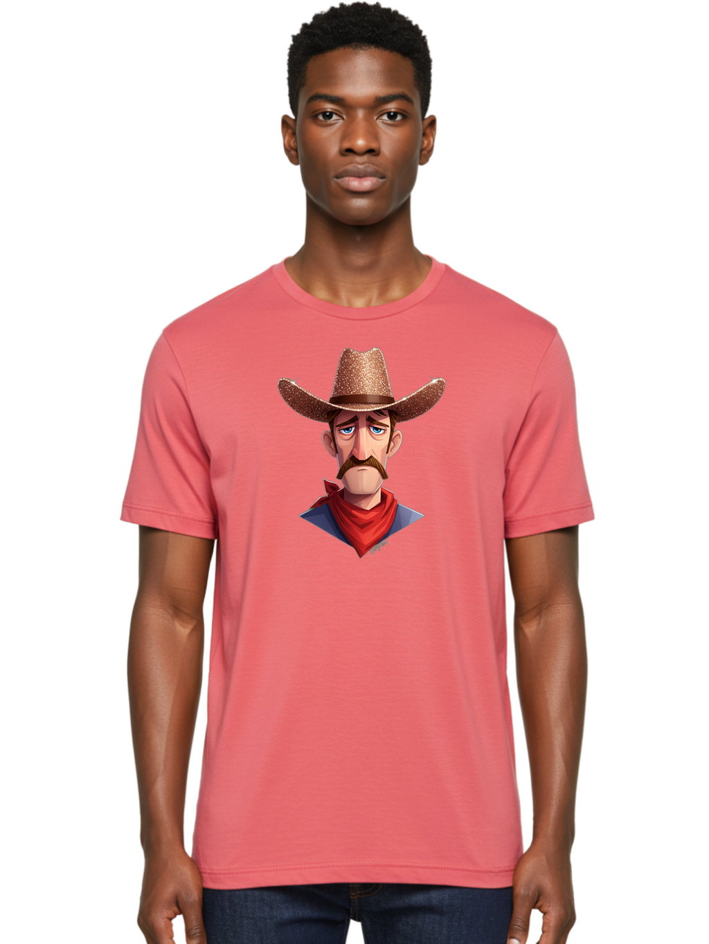 Cowboy-4 Men'S Graphic Tee, 100% Cotton, Comfortable Casual Summer Wear, Machine Washable, Vintage Camera, Old Camera, Antique Camera, Black Camera, Classic Photography, Photography Equipment, Nostalgic Device, Film Camera, Camera Art Bao269