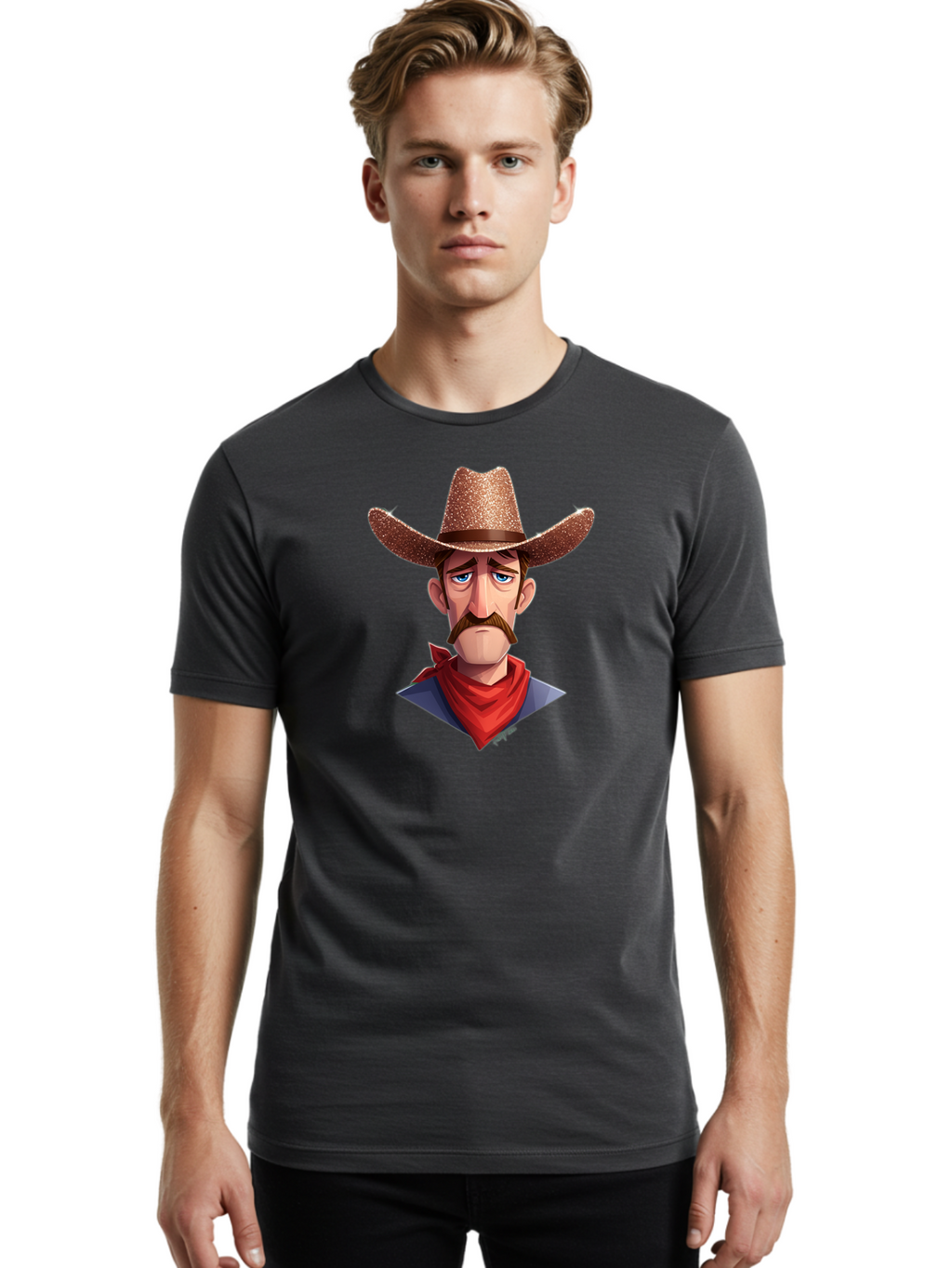Cowboy-4 Men'S Graphic Tee, 100% Cotton, Comfortable Casual Summer Wear, Machine Washable, Vintage Camera, Old Camera, Antique Camera, Black Camera, Classic Photography, Photography Equipment, Nostalgic Device, Film Camera, Camera Art Bao269