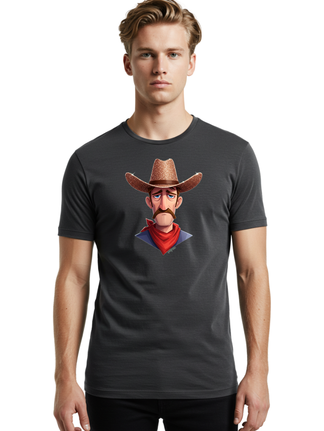Cowboy-4 Men'S Graphic Tee, 100% Cotton, Comfortable Casual Summer Wear, Machine Washable, Vintage Camera, Old Camera, Antique Camera, Black Camera, Classic Photography, Photography Equipment, Nostalgic Device, Film Camera, Camera Art Bao269