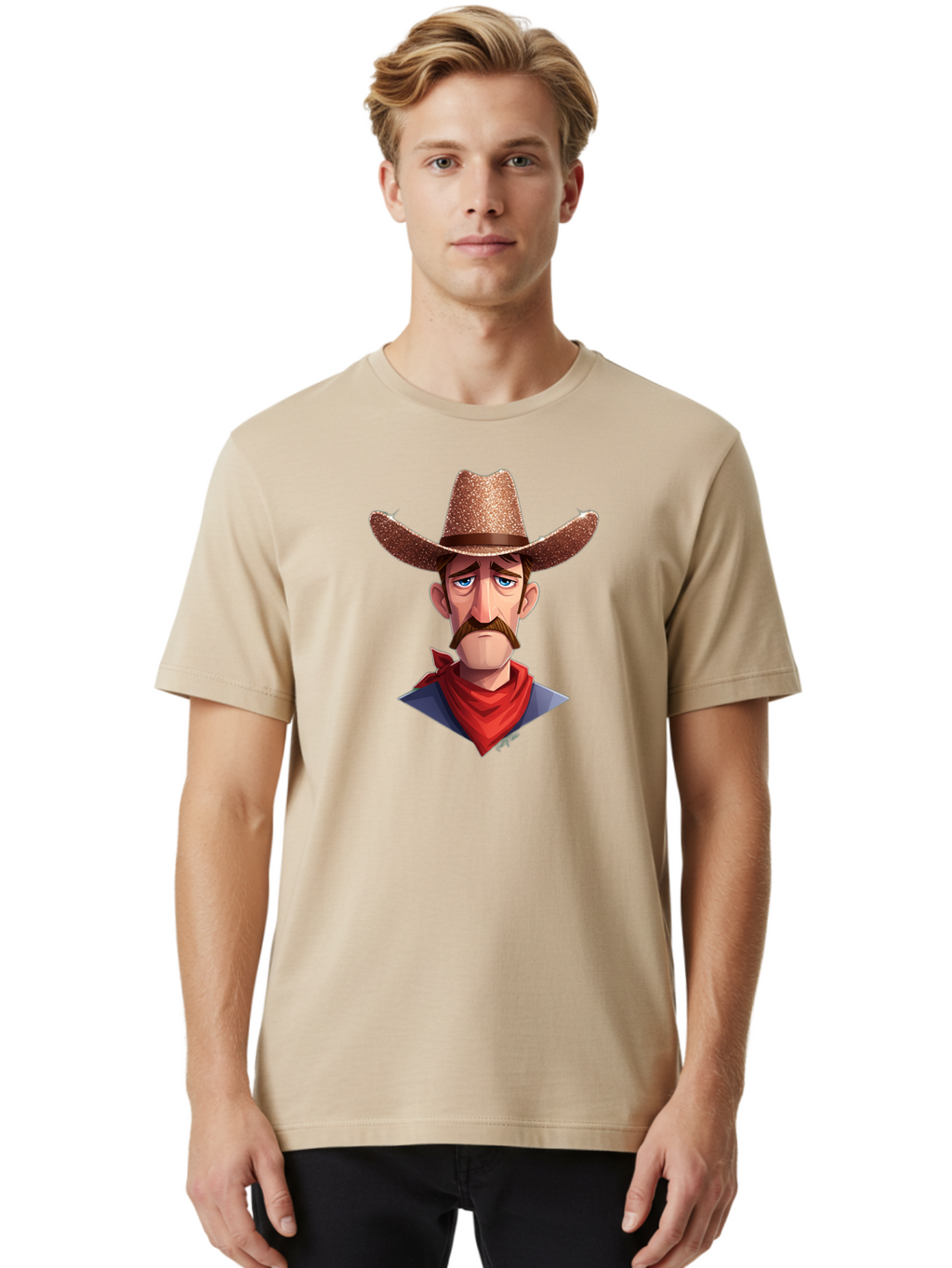 Cowboy-4 Men'S Graphic Tee, 100% Cotton, Comfortable Casual Summer Wear, Machine Washable, Vintage Camera, Old Camera, Antique Camera, Black Camera, Classic Photography, Photography Equipment, Nostalgic Device, Film Camera, Camera Art Bao269