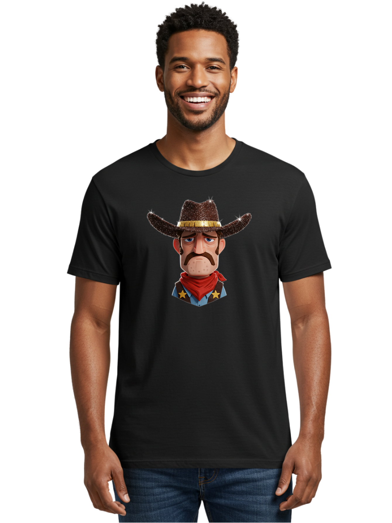 Cowboy-5 Men'S Graphic Tee, 100% Cotton, Comfortable Casual Summer Wear, Machine Washable, Vintage Camera, Old Camera, Antique Camera, Black Camera, Classic Photography, Photography Equipment, Nostalgic Device, Film Camera, Camera Art Bao270