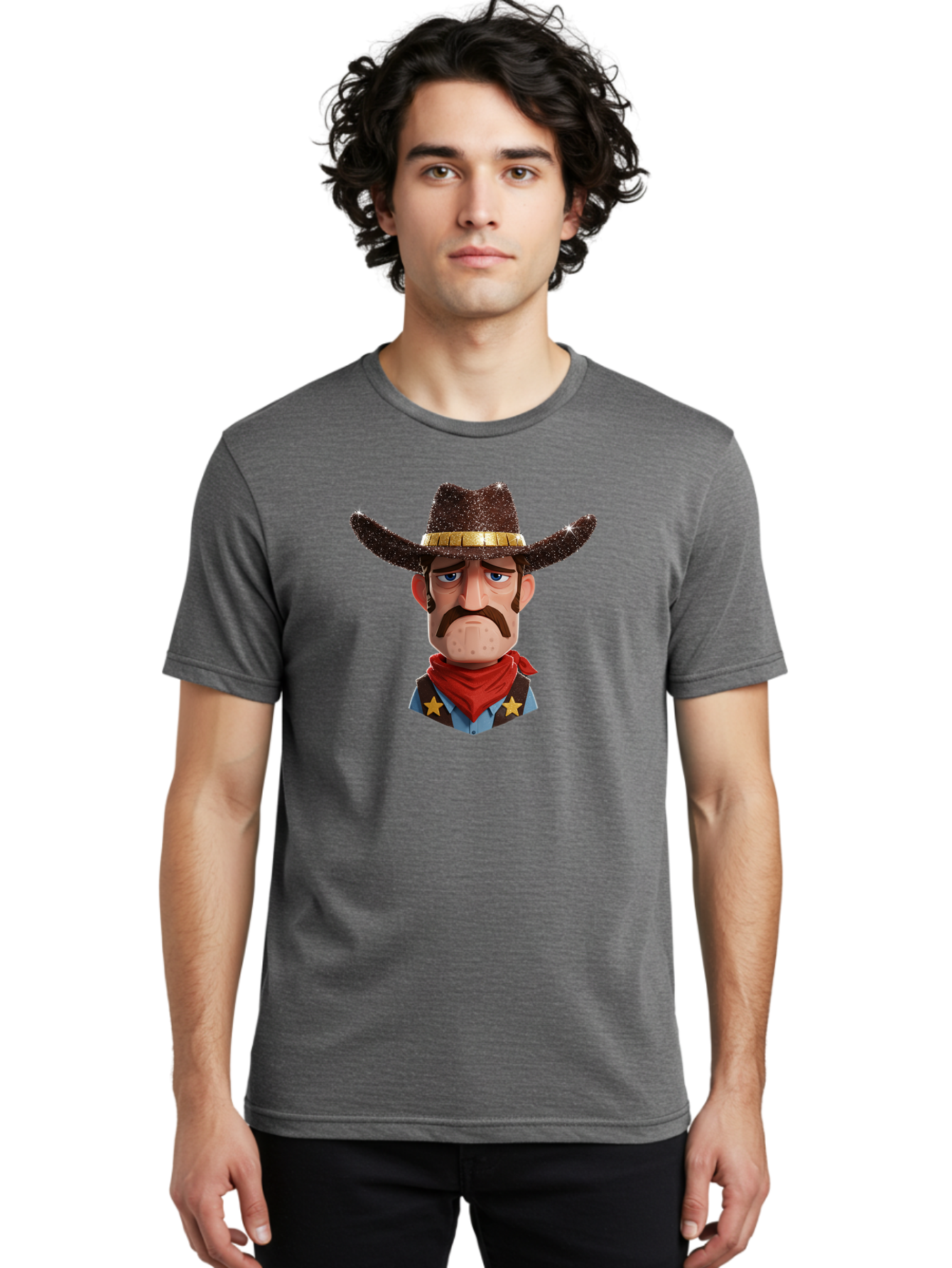 Cowboy-5 Men'S Graphic Tee, 100% Cotton, Comfortable Casual Summer Wear, Machine Washable, Vintage Camera, Old Camera, Antique Camera, Black Camera, Classic Photography, Photography Equipment, Nostalgic Device, Film Camera, Camera Art Bao270