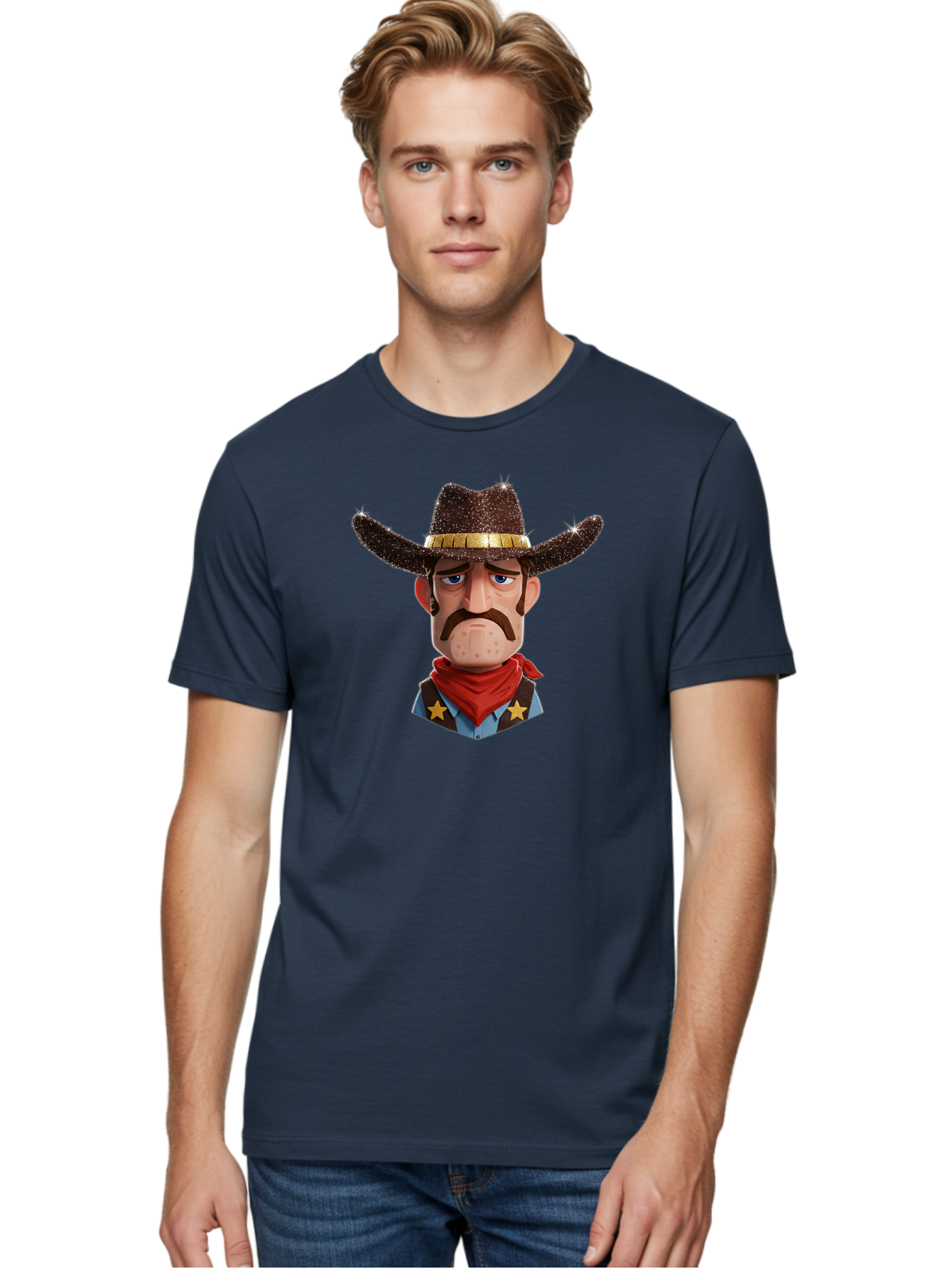 Cowboy-5 Men'S Graphic Tee, 100% Cotton, Comfortable Casual Summer Wear, Machine Washable, Vintage Camera, Old Camera, Antique Camera, Black Camera, Classic Photography, Photography Equipment, Nostalgic Device, Film Camera, Camera Art Bao270