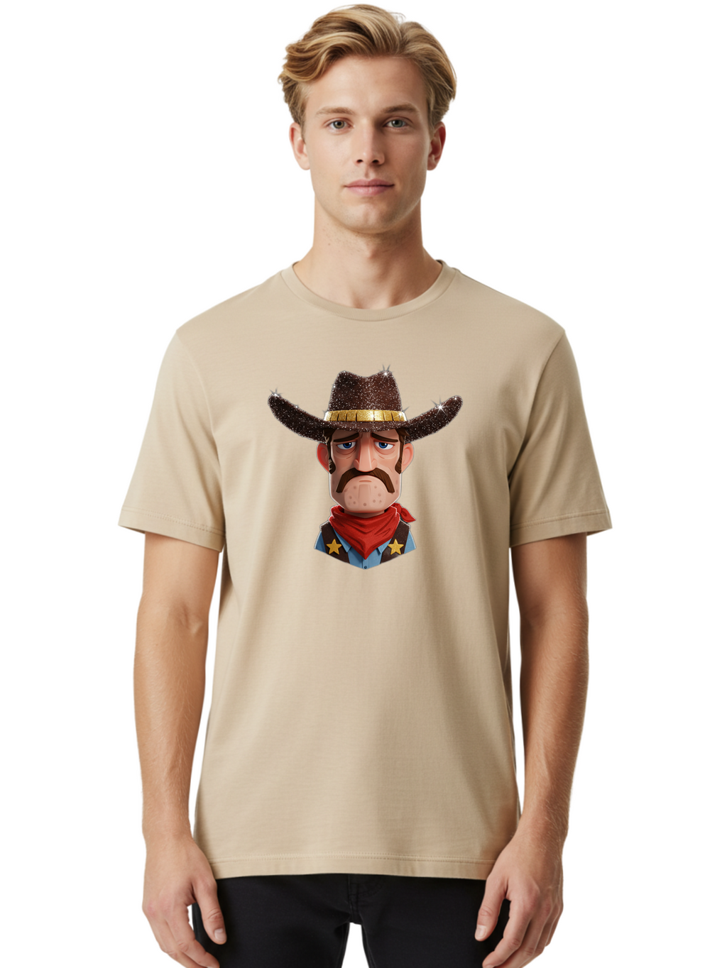 Cowboy-5 Men'S Graphic Tee, 100% Cotton, Comfortable Casual Summer Wear, Machine Washable, Vintage Camera, Old Camera, Antique Camera, Black Camera, Classic Photography, Photography Equipment, Nostalgic Device, Film Camera, Camera Art Bao270