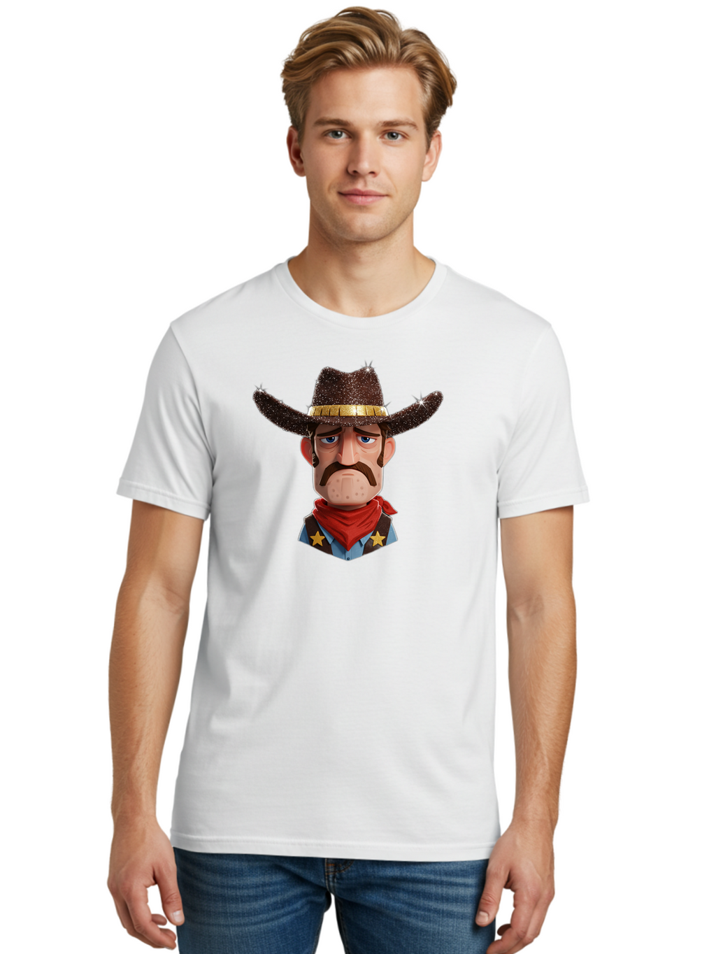 Cowboy-5 Men'S Graphic Tee, 100% Cotton, Comfortable Casual Summer Wear, Machine Washable, Vintage Camera, Old Camera, Antique Camera, Black Camera, Classic Photography, Photography Equipment, Nostalgic Device, Film Camera, Camera Art Bao270