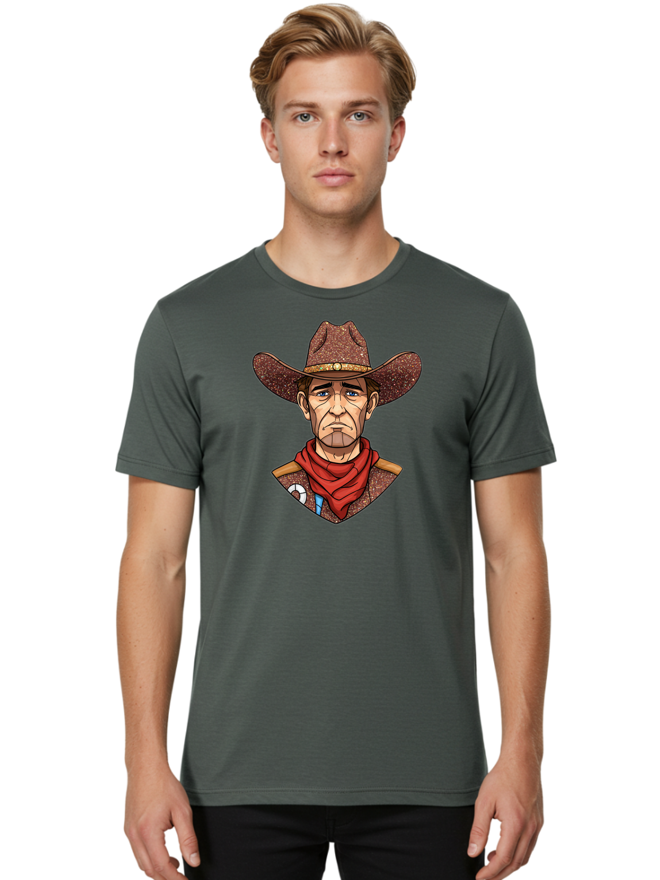 Cowboy-Art Men'S Graphic Tee, 100% Cotton, Comfortable Casual Summer Wear, Machine Washable, Vintage Camera, Old Camera, Antique Camera, Black Camera, Classic Photography, Photography Equipment, Nostalgic Device, Film Camera, Camera Art Bao271