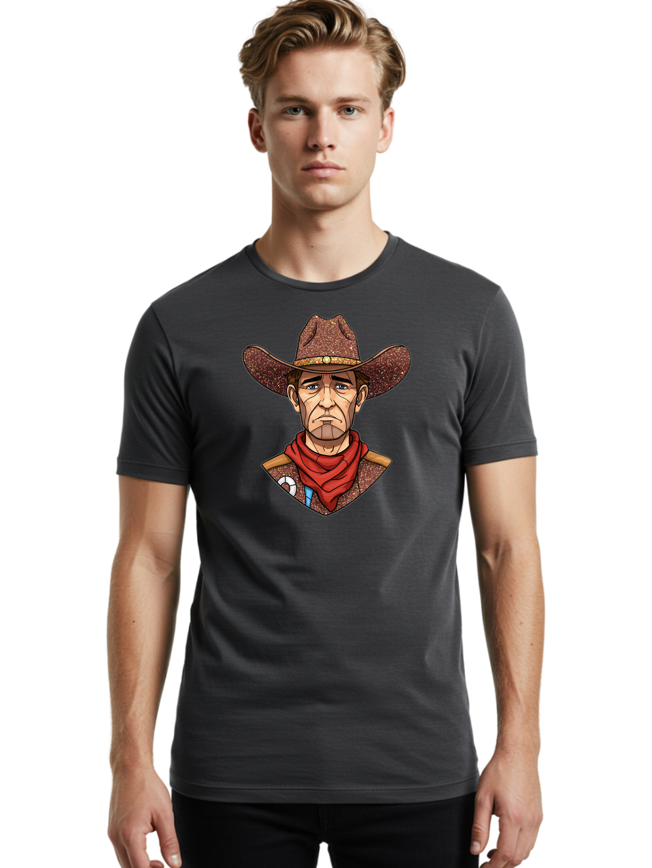 Cowboy-Art Men'S Graphic Tee, 100% Cotton, Comfortable Casual Summer Wear, Machine Washable, Vintage Camera, Old Camera, Antique Camera, Black Camera, Classic Photography, Photography Equipment, Nostalgic Device, Film Camera, Camera Art Bao271