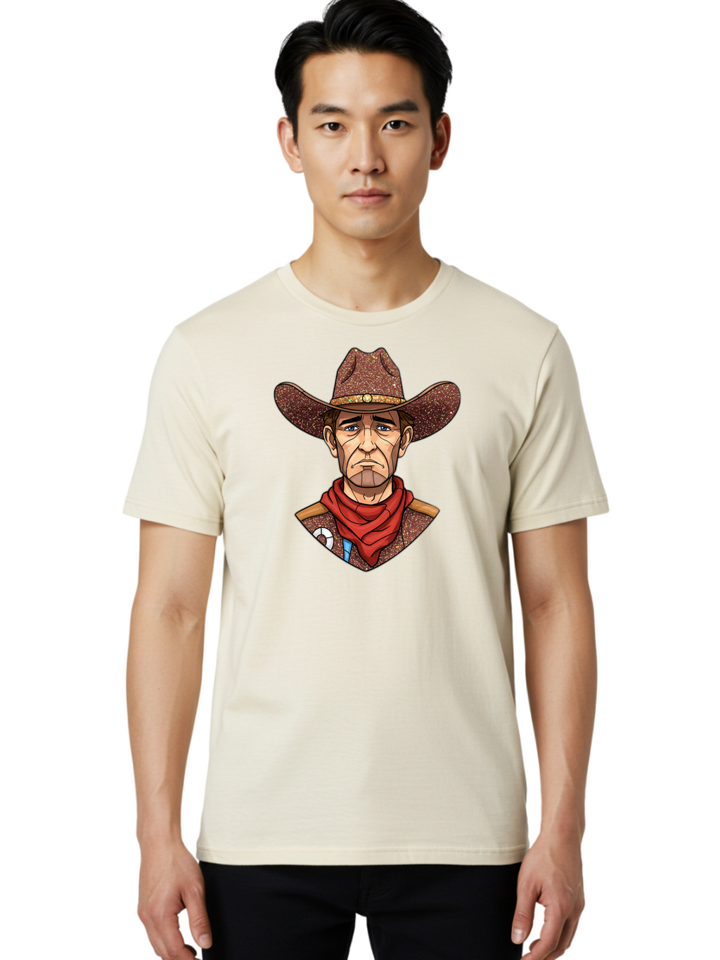 Cowboy-Art Men'S Graphic Tee, 100% Cotton, Comfortable Casual Summer Wear, Machine Washable, Vintage Camera, Old Camera, Antique Camera, Black Camera, Classic Photography, Photography Equipment, Nostalgic Device, Film Camera, Camera Art Bao271