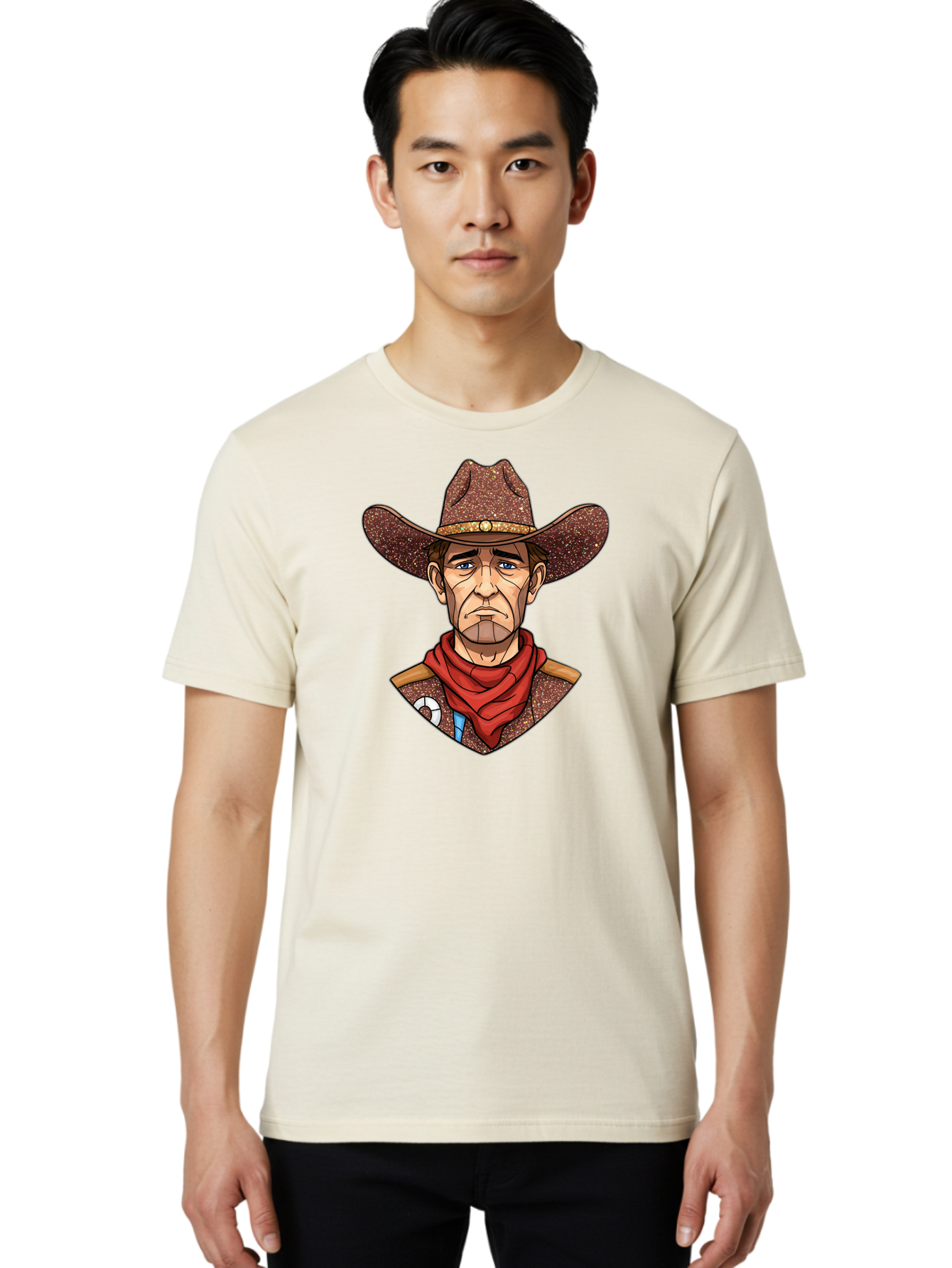Cowboy-Art Men'S Graphic Tee, 100% Cotton, Comfortable Casual Summer Wear, Machine Washable, Vintage Camera, Old Camera, Antique Camera, Black Camera, Classic Photography, Photography Equipment, Nostalgic Device, Film Camera, Camera Art Bao271