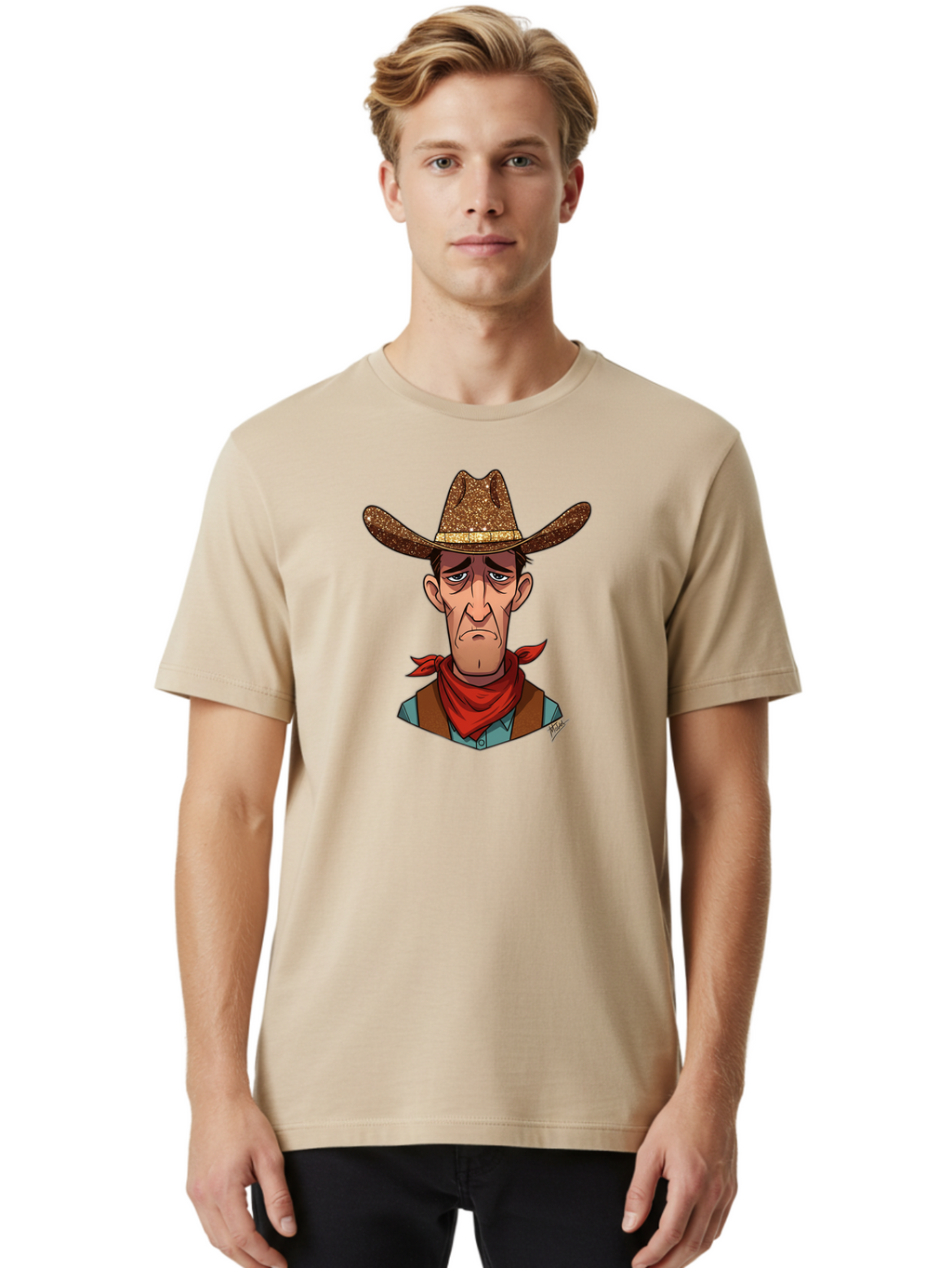 Cowboy-Character-2 Men'S Graphic Tee, 100% Cotton, Comfortable Casual Summer Wear, Machine Washable, Vintage Camera, Old Camera, Antique Camera, Black Camera, Classic Photography, Photography Equipment, Nostalgic Device, Film Camera, Bao273
