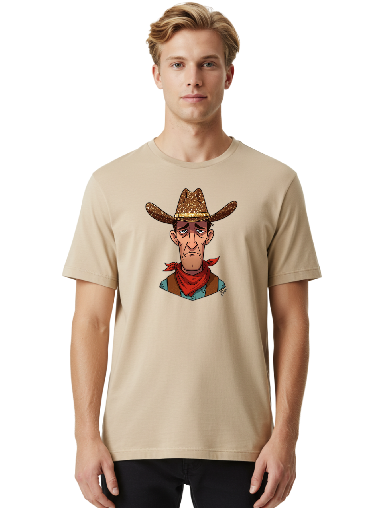 Cowboy-Character-2 Men'S Graphic Tee, 100% Cotton, Comfortable Casual Summer Wear, Machine Washable, Vintage Camera, Old Camera, Antique Camera, Black Camera, Classic Photography, Photography Equipment, Nostalgic Device, Film Camera, Bao273